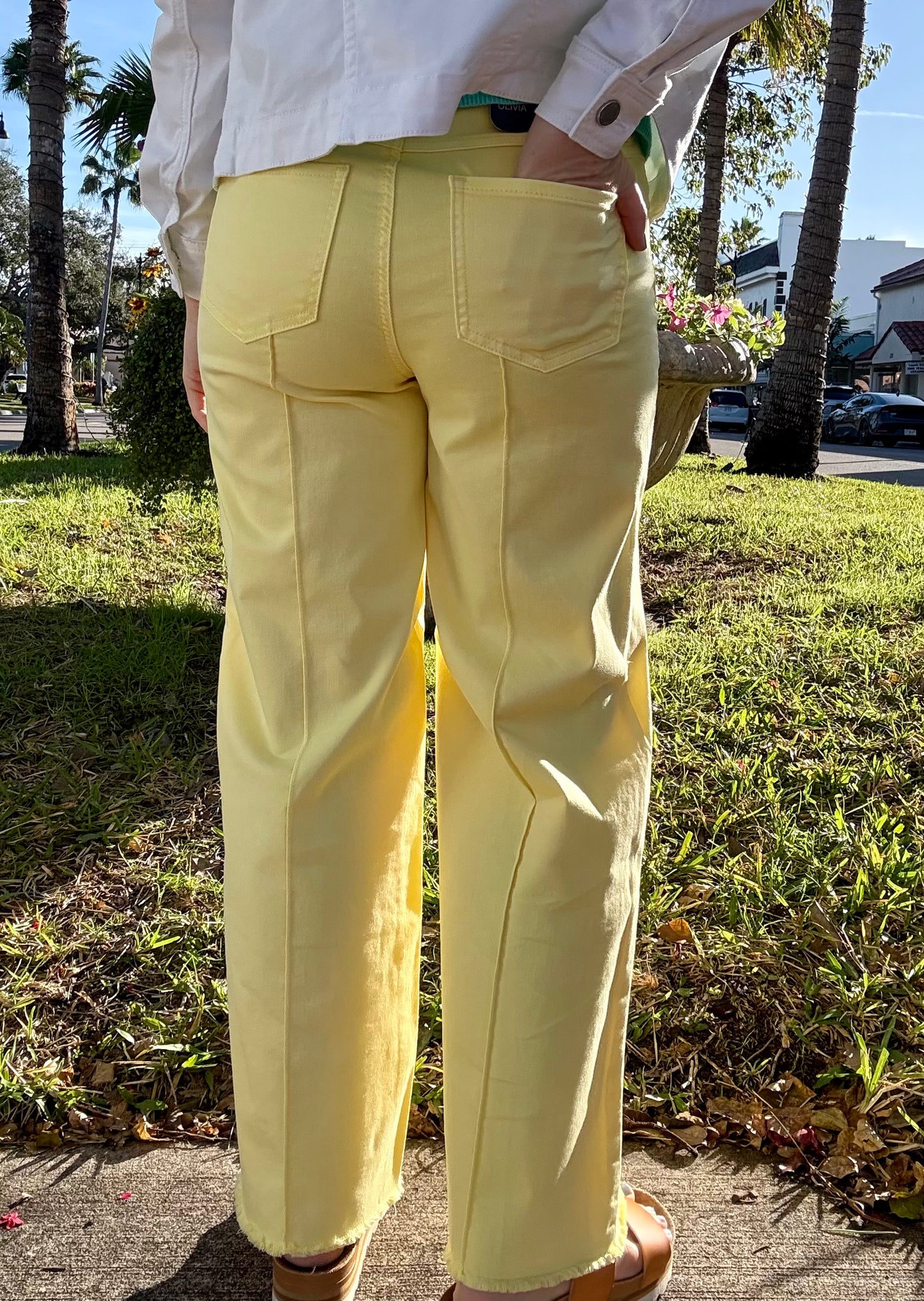 FDJ 2201511 Pineapple Wide Leg Jean