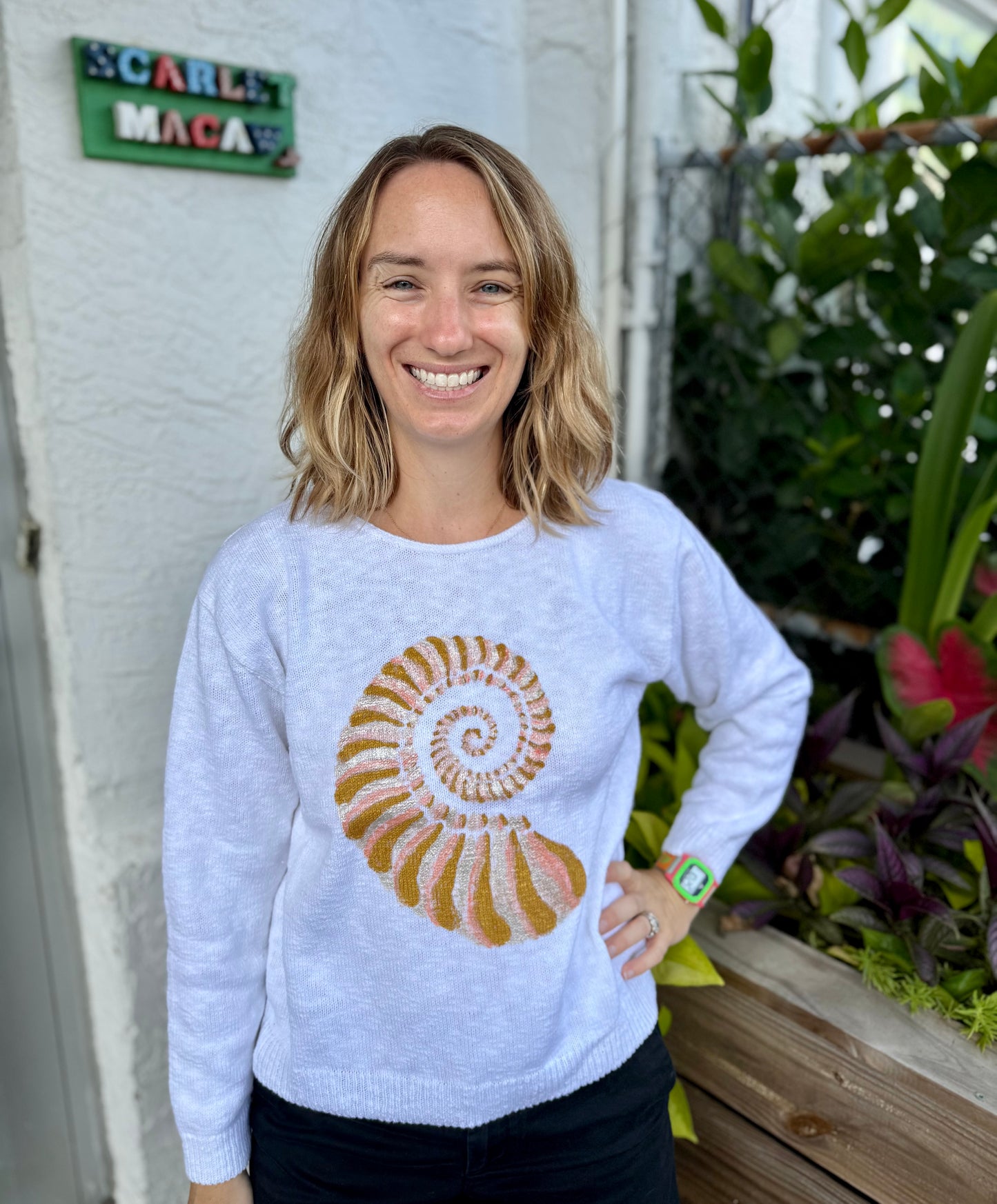 LisaLou Painted Nautilus Sweater