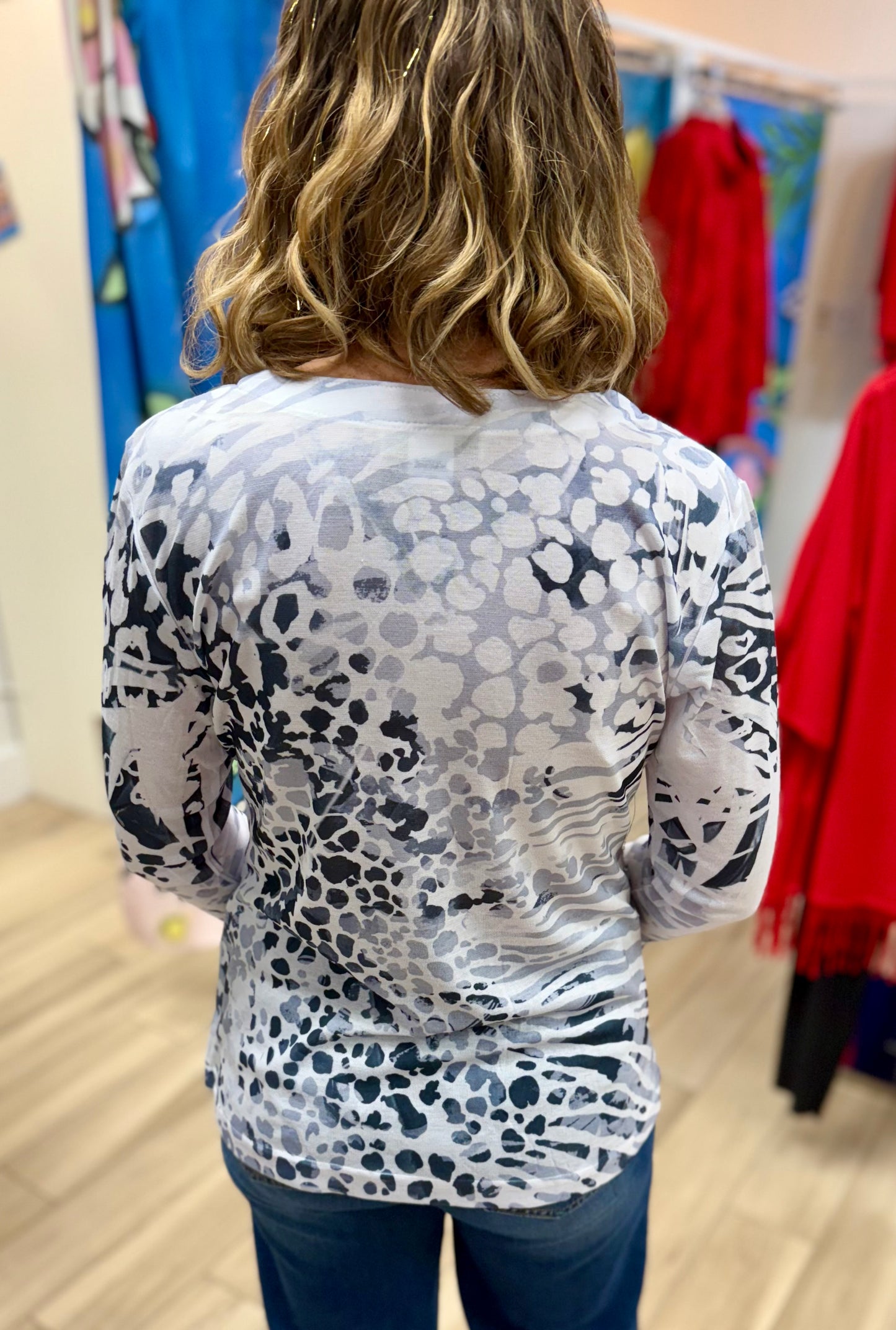 Impulse 651 Side Shimmer Top