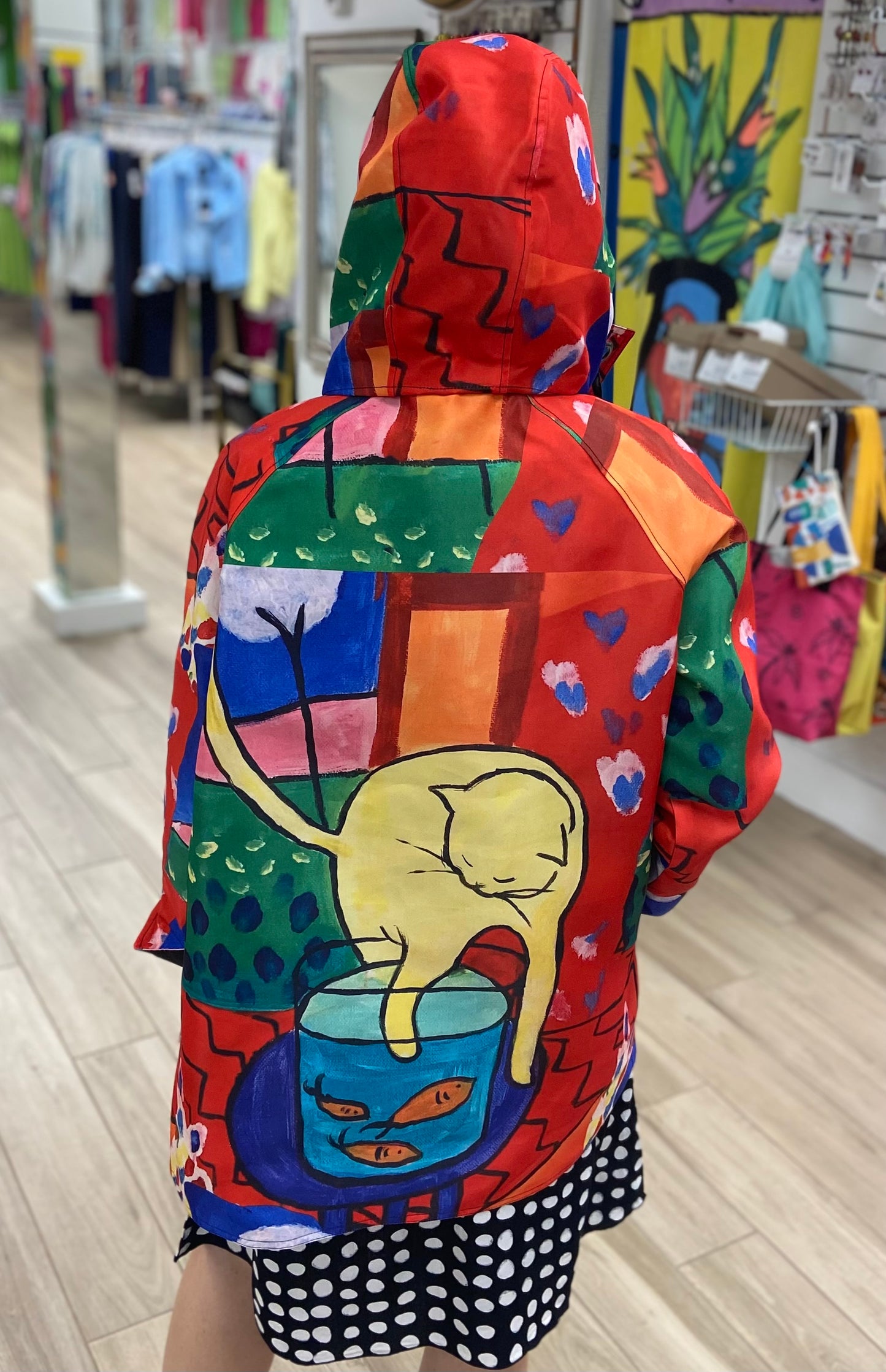 Oopera J5241RW Reversible Cat Rain Jacket