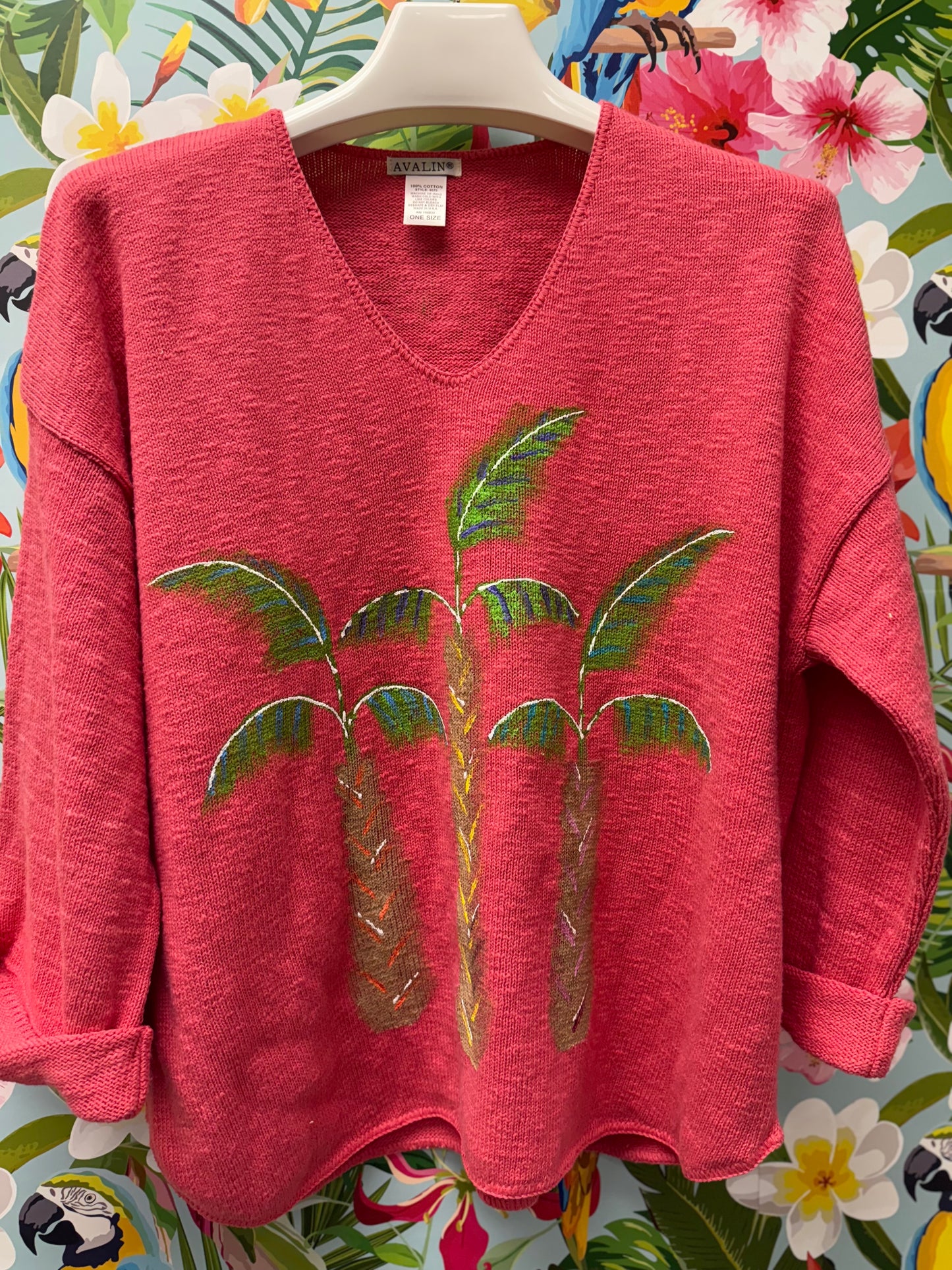 MoMo Sweater - Pop Palm Trio