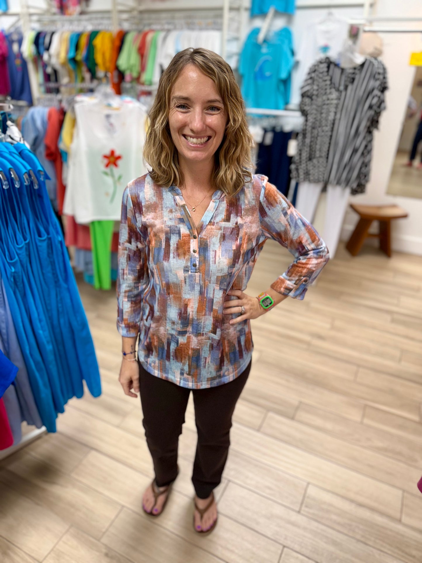 FDJ 3771451 Rookery Print Top