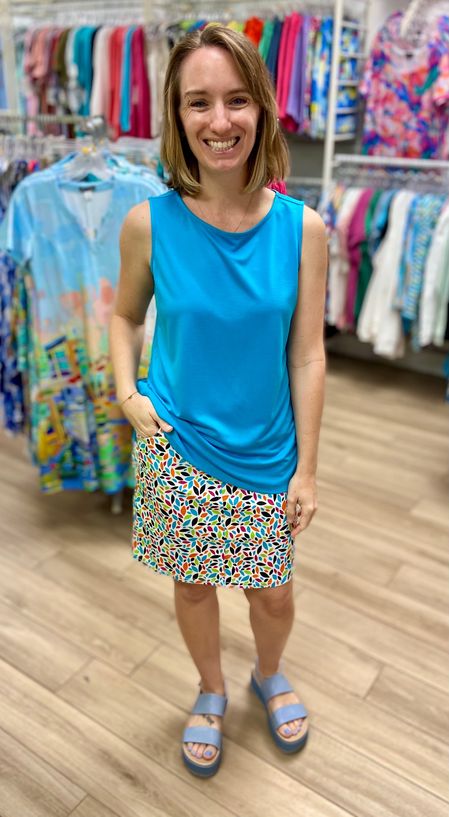 Slimsation 25716 Print Skort
