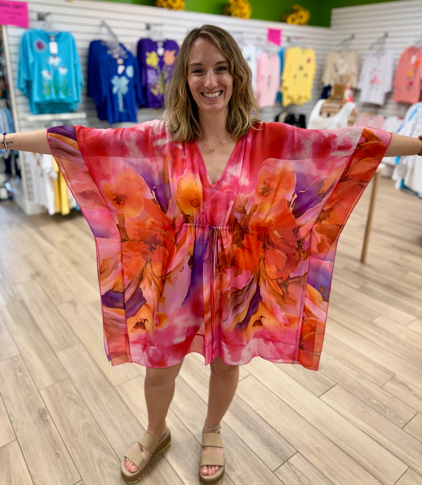 La Palapa 2010E Cinch Waist Swim Coverup