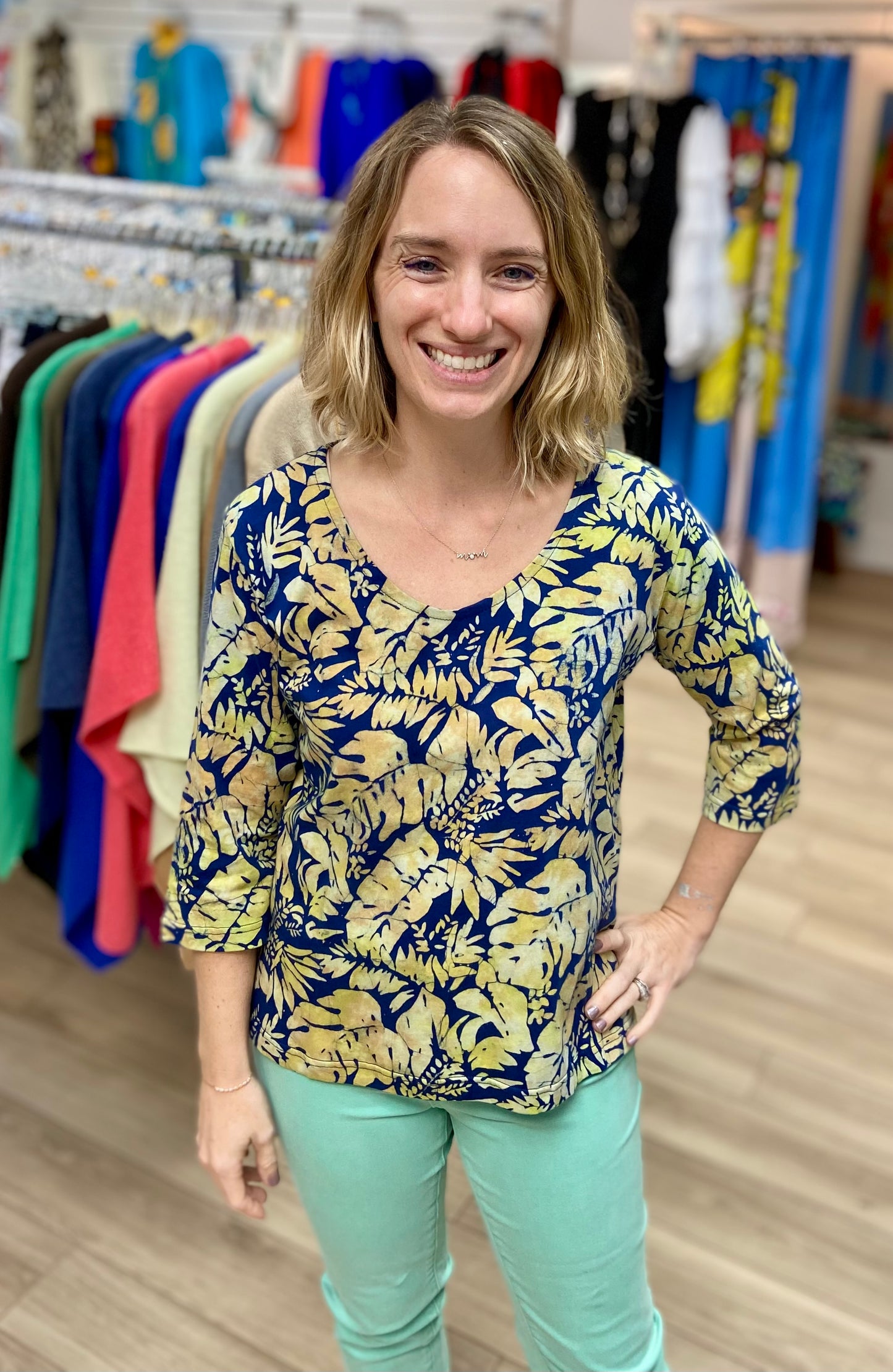 Rum Reggae RR252 3/4 Sleeve Top