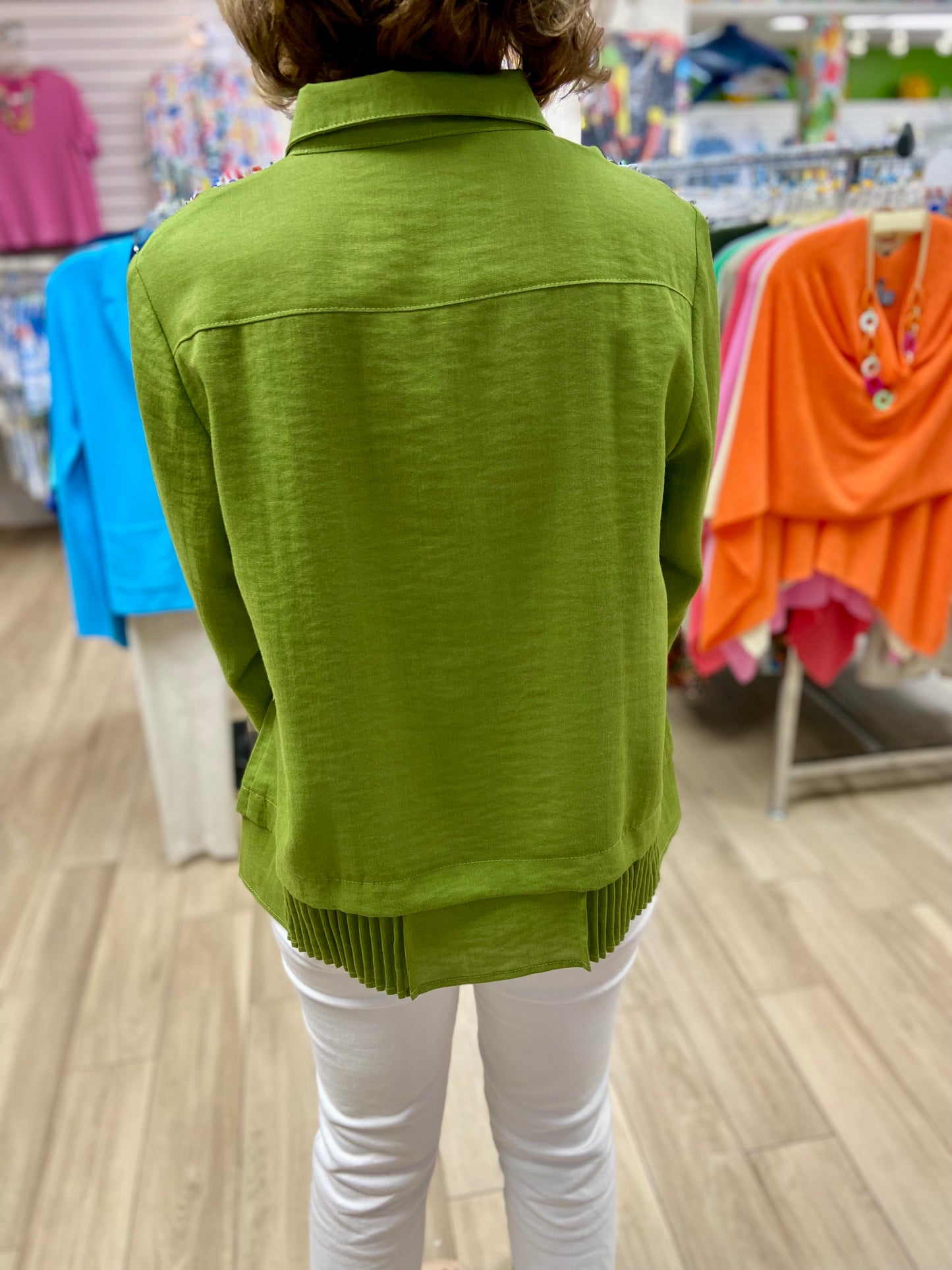 Fridaze AA295 Zoey Pleat Hem Jacket
