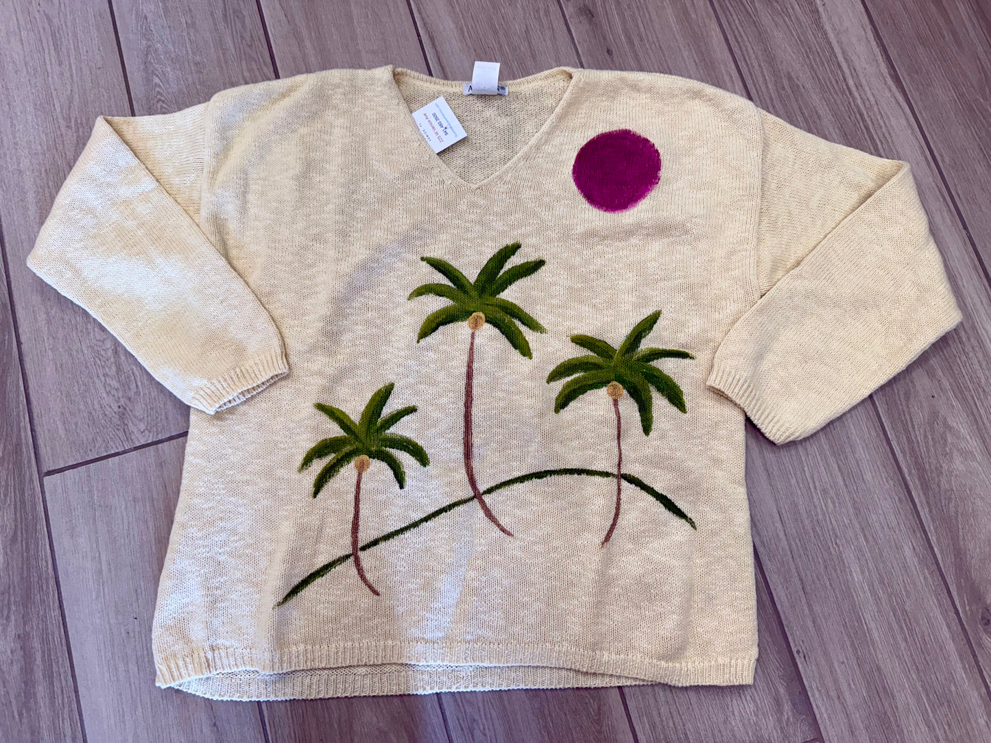 Peg Painted Palm Trio Sweater