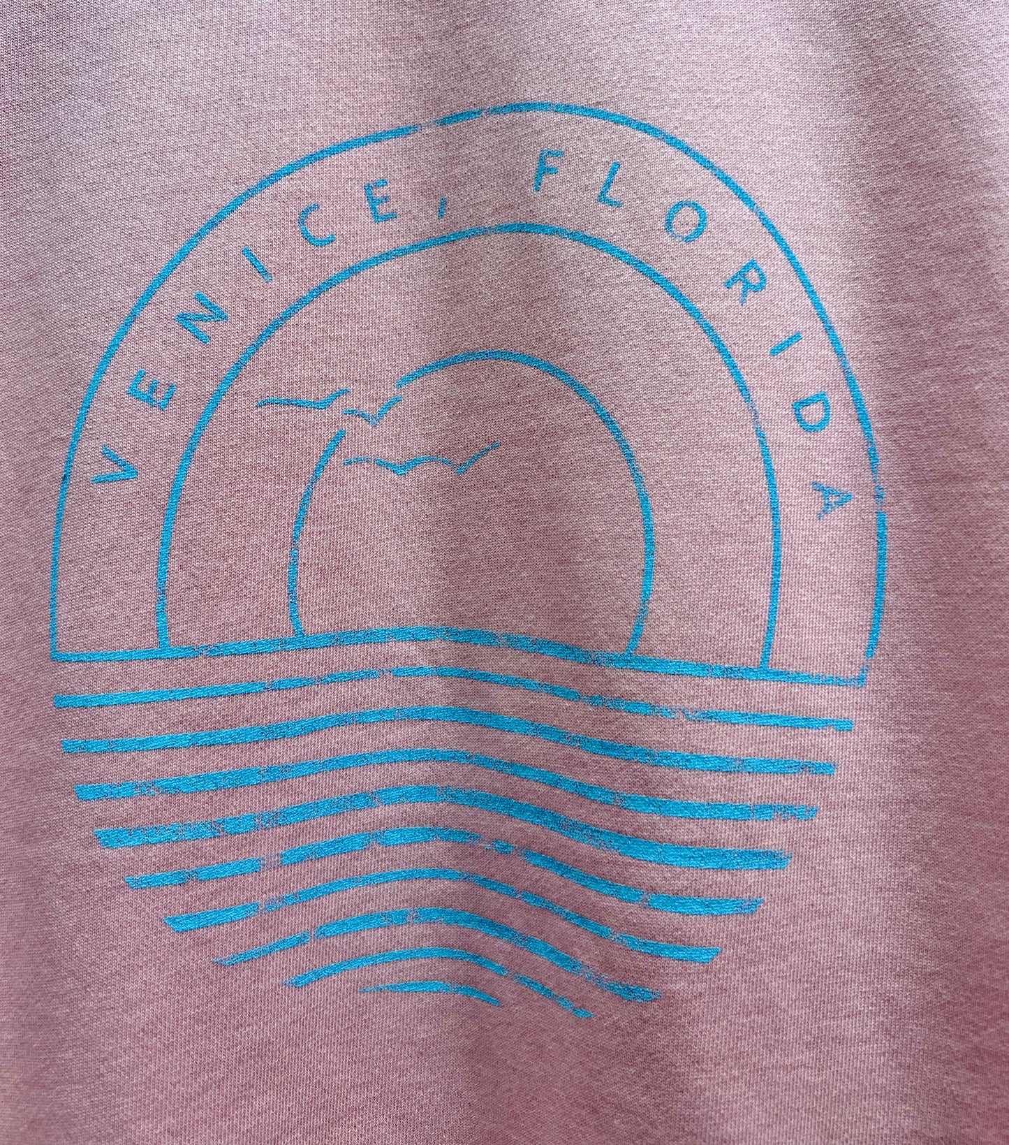 Boat House Venice Beach Sunset Circle Sweatshirt
