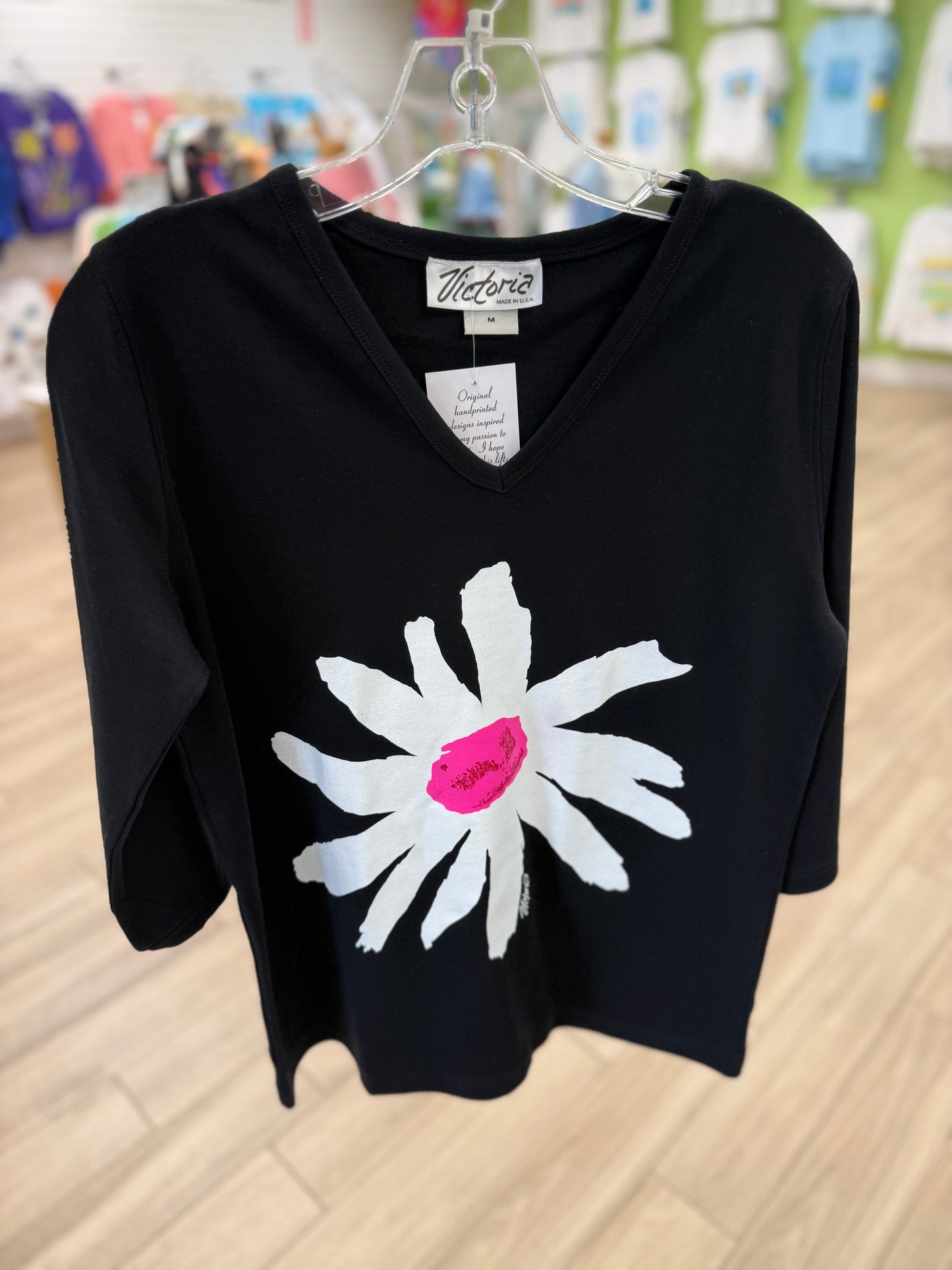 Victoria Pink Center Daisy Top