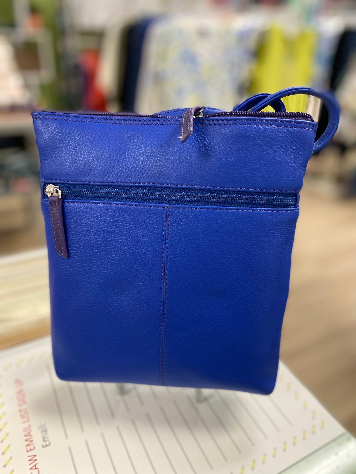 ILI 6668 Checkered Patch Crossbody Bag