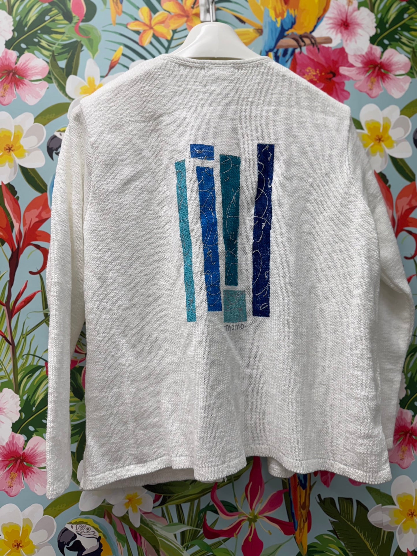 MoMo Sweater - Blue Bars