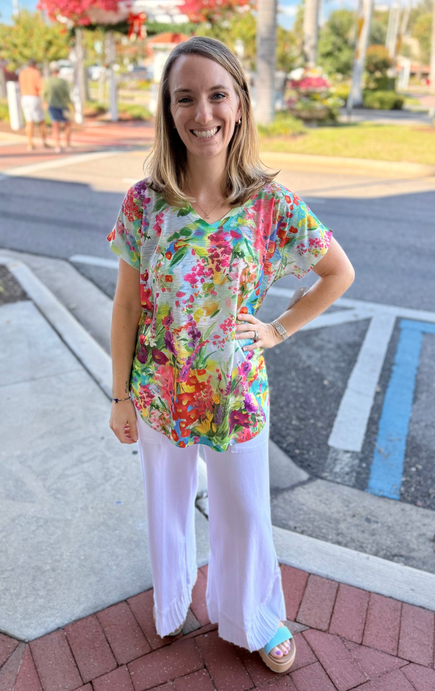 Jess & Jane 60 Print Dolman Top