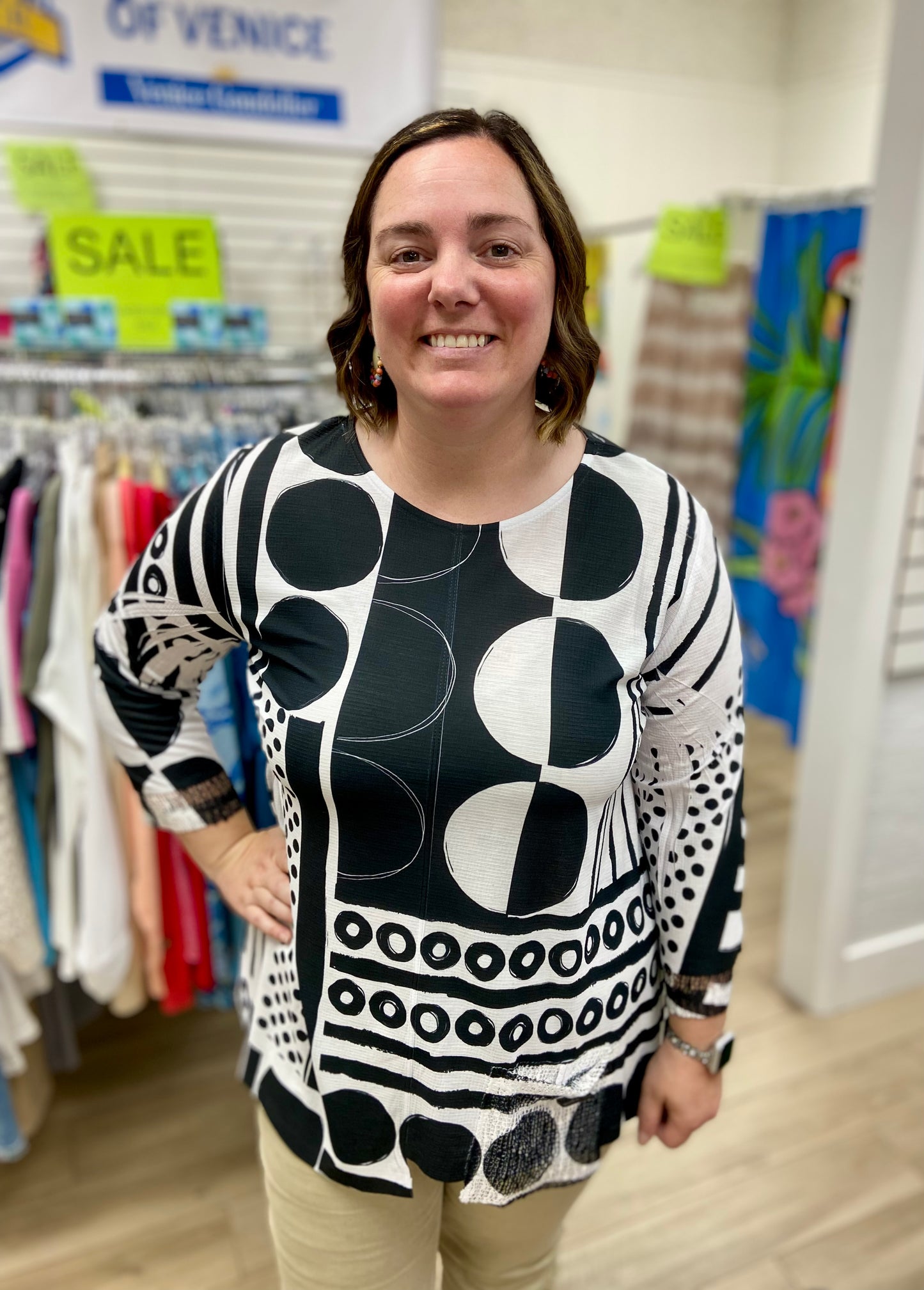 Jess & Jane BU2 Print Top