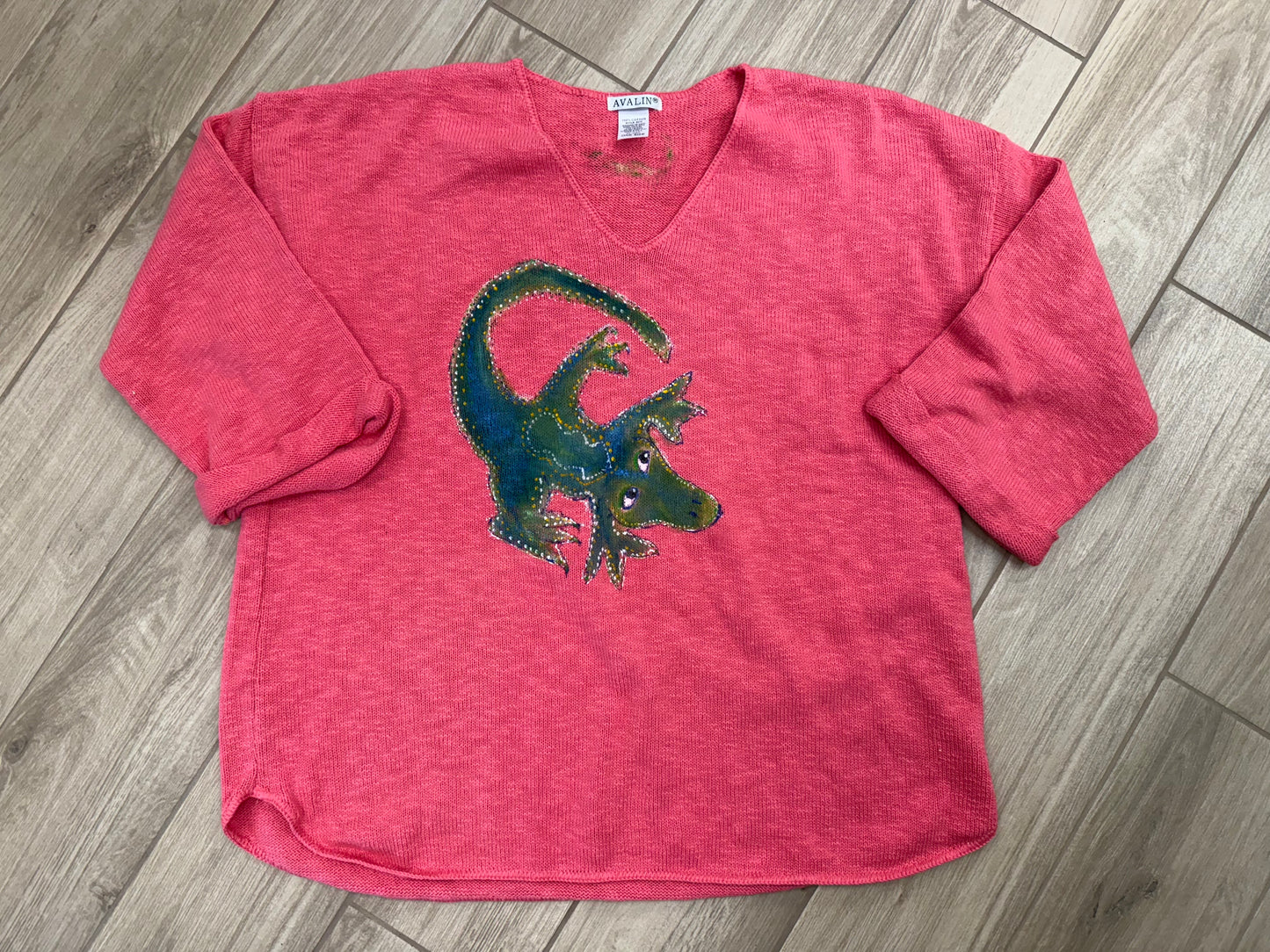 Rosamund Merrill Painted Alligator Sweater