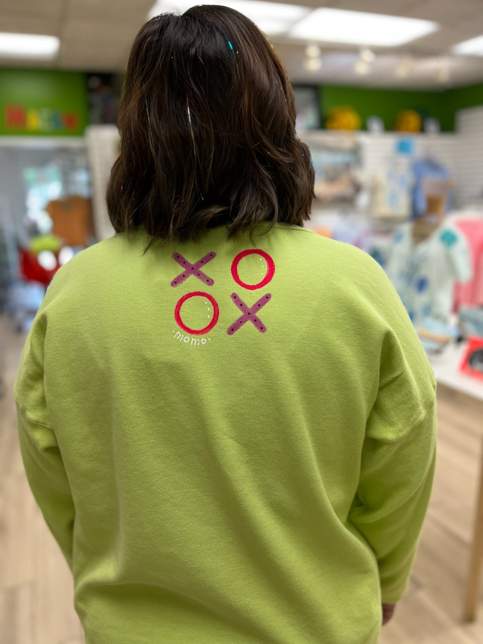 MoMo Painted CLB633 Pop Heart Sweatshirt