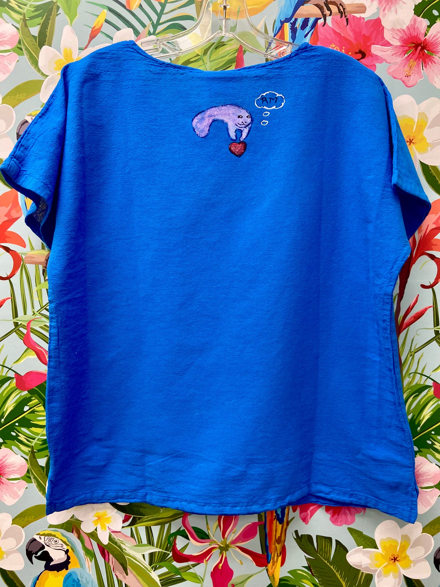 Rosamund Merrill Painted Manatee Momma Top