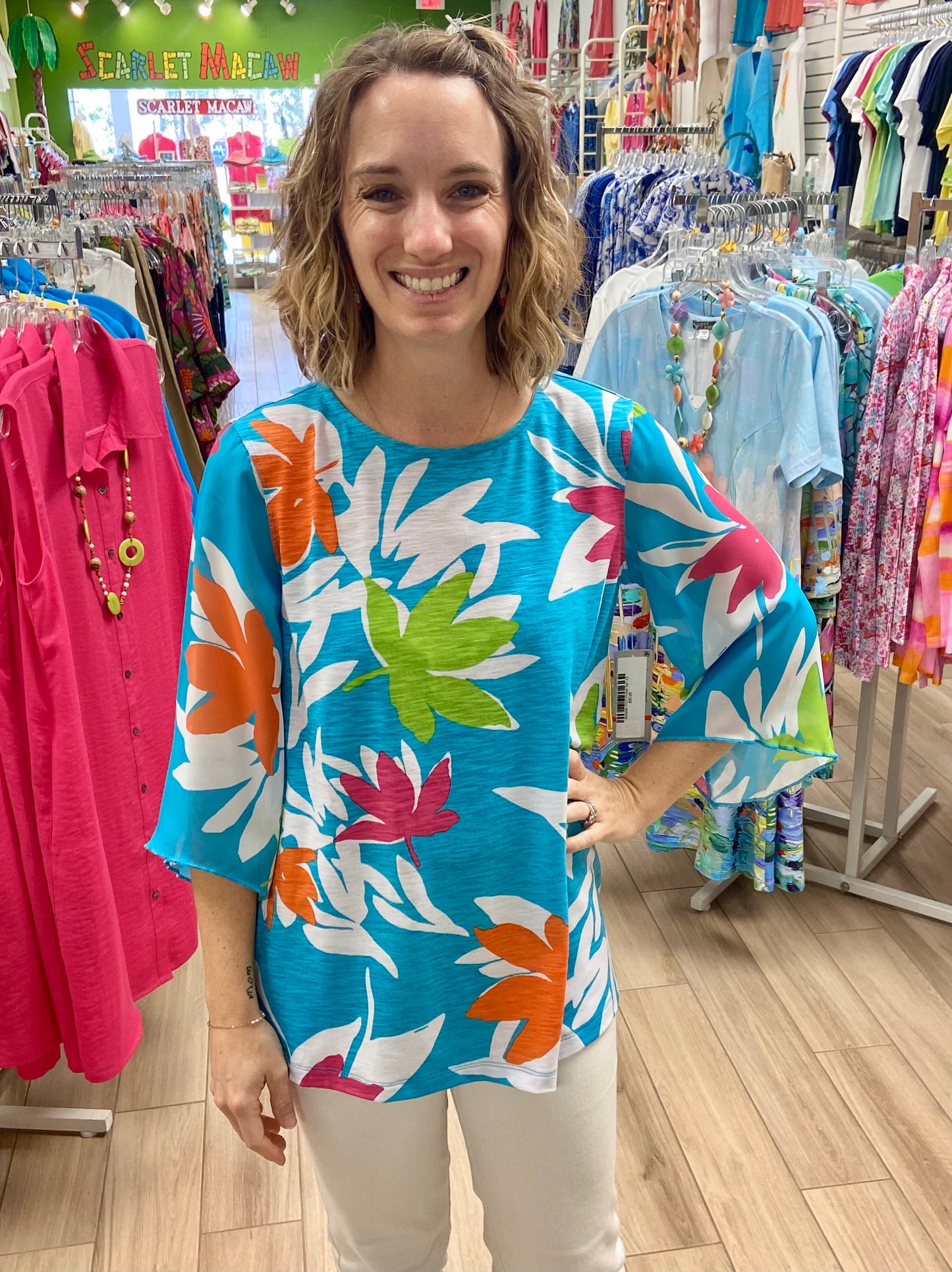 Multiples 25205 Flare Sleeve Top