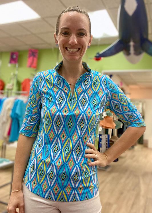 Ibkul 41000 Ruched Arm Top