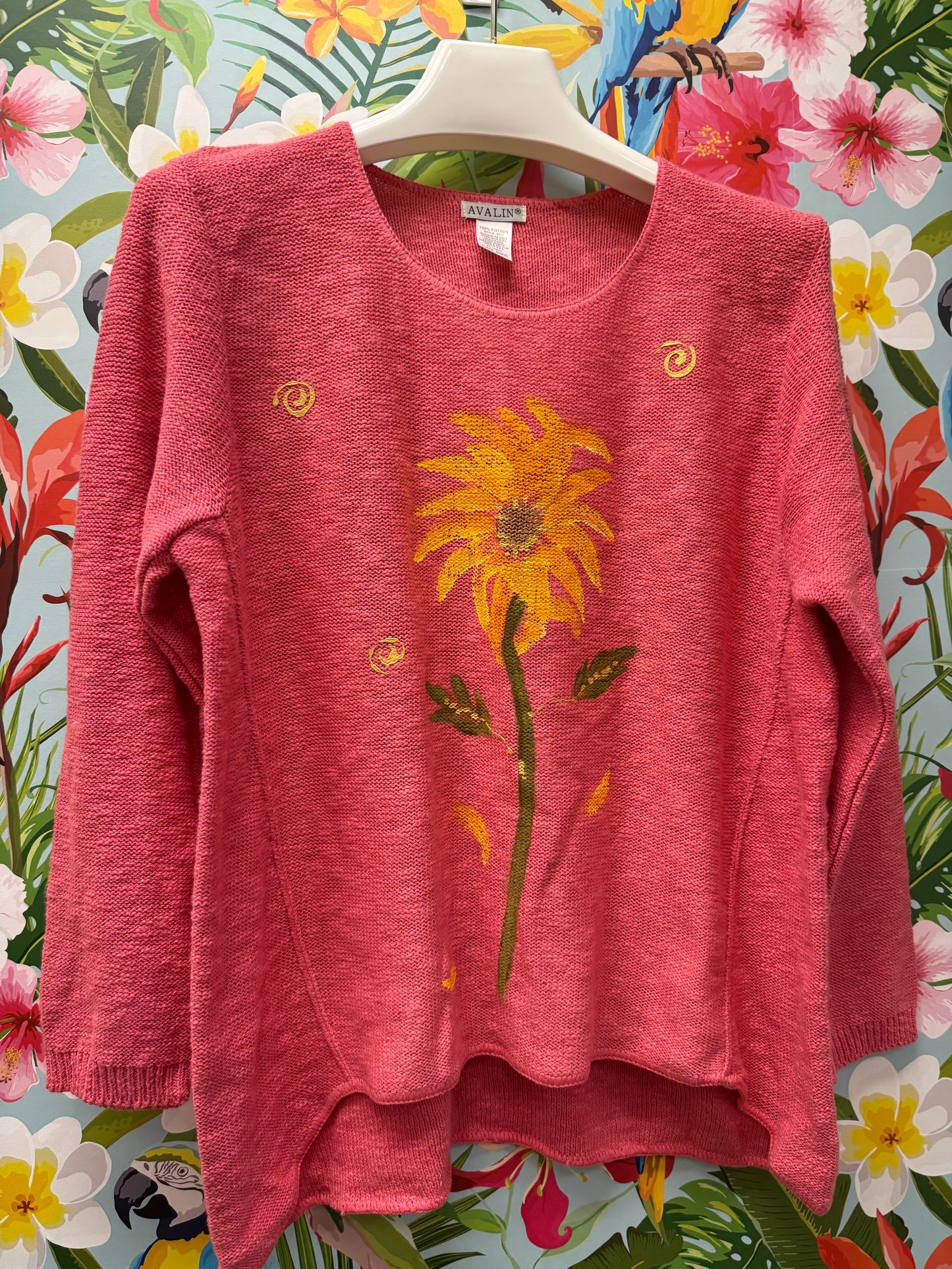 Peg Painted Sunflower Sweater