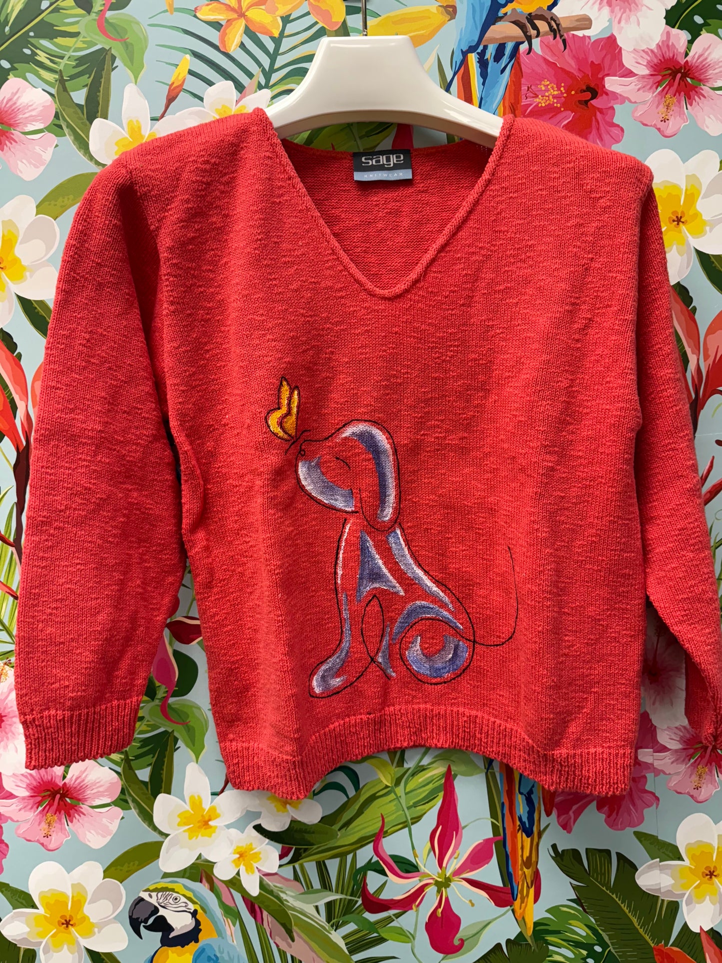 LisaLou Painted Happy Dog Sweater