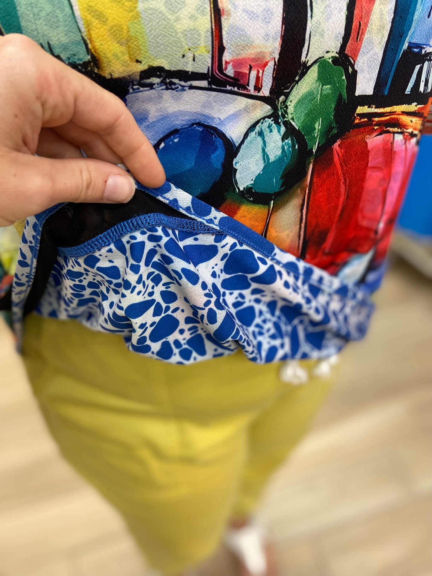 Lemon Grass Reversible 3/4 Top