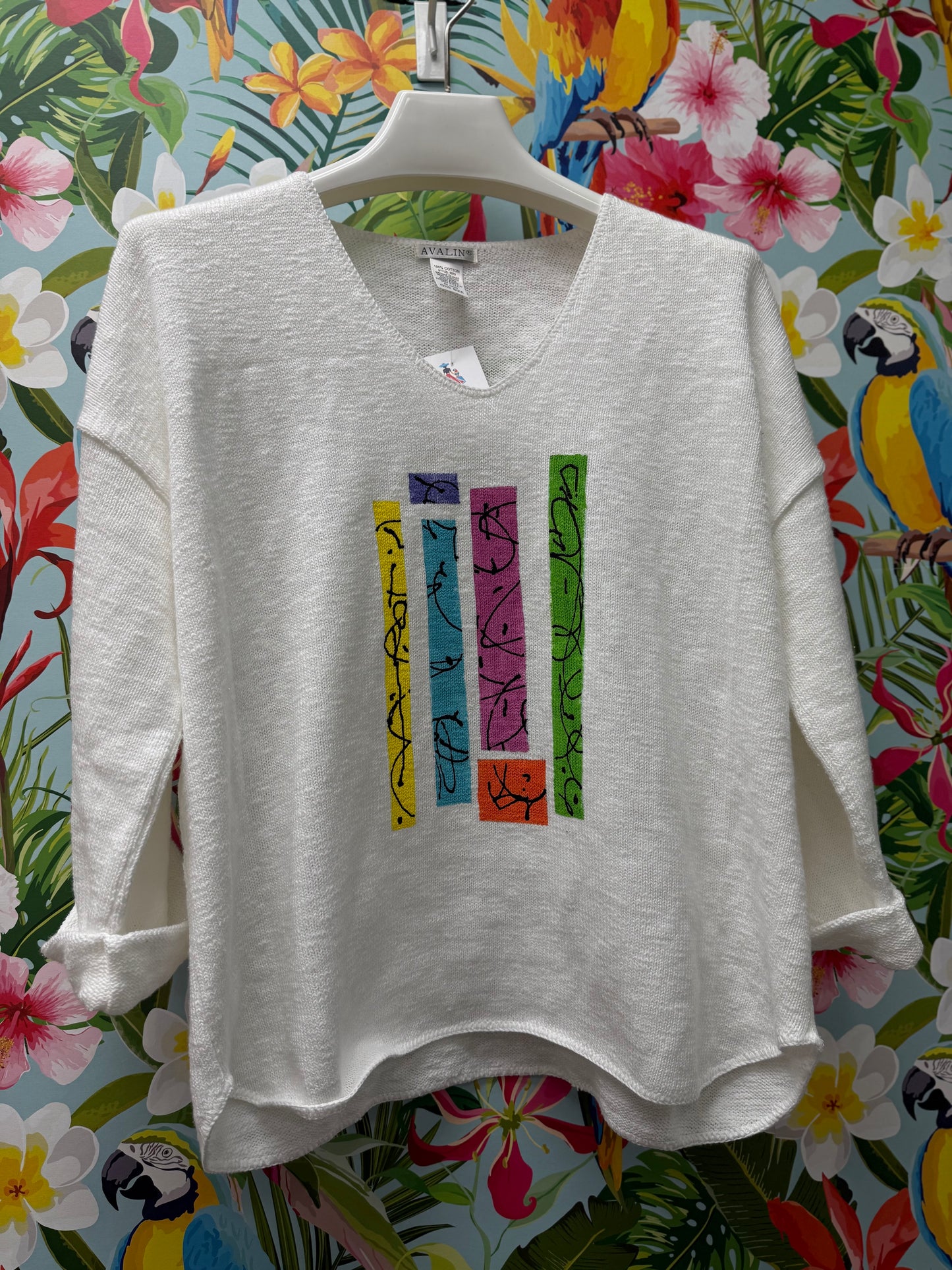 MoMo Sweater - Bright Bars