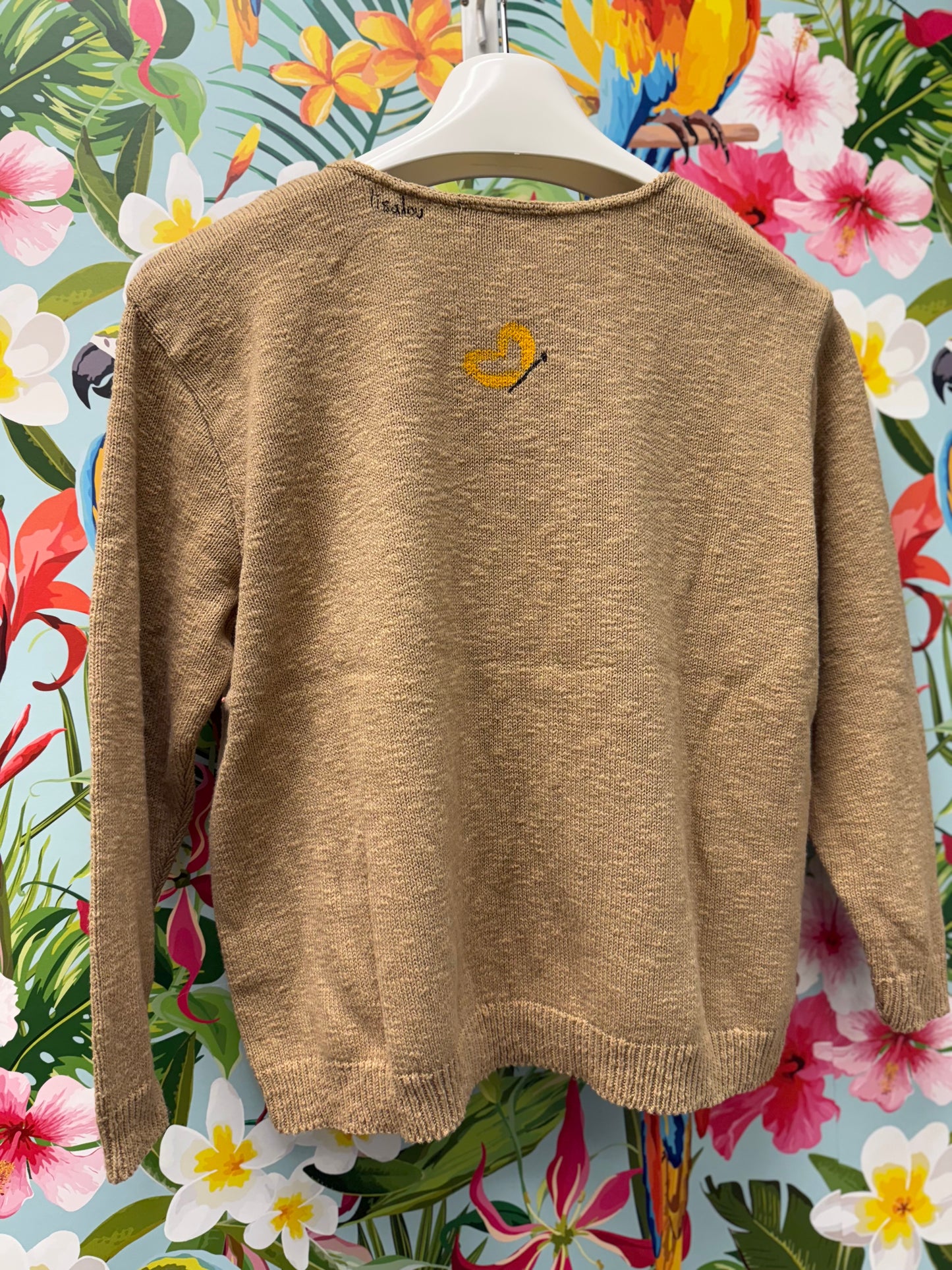 LisaLou Sunflower Painted Sweater