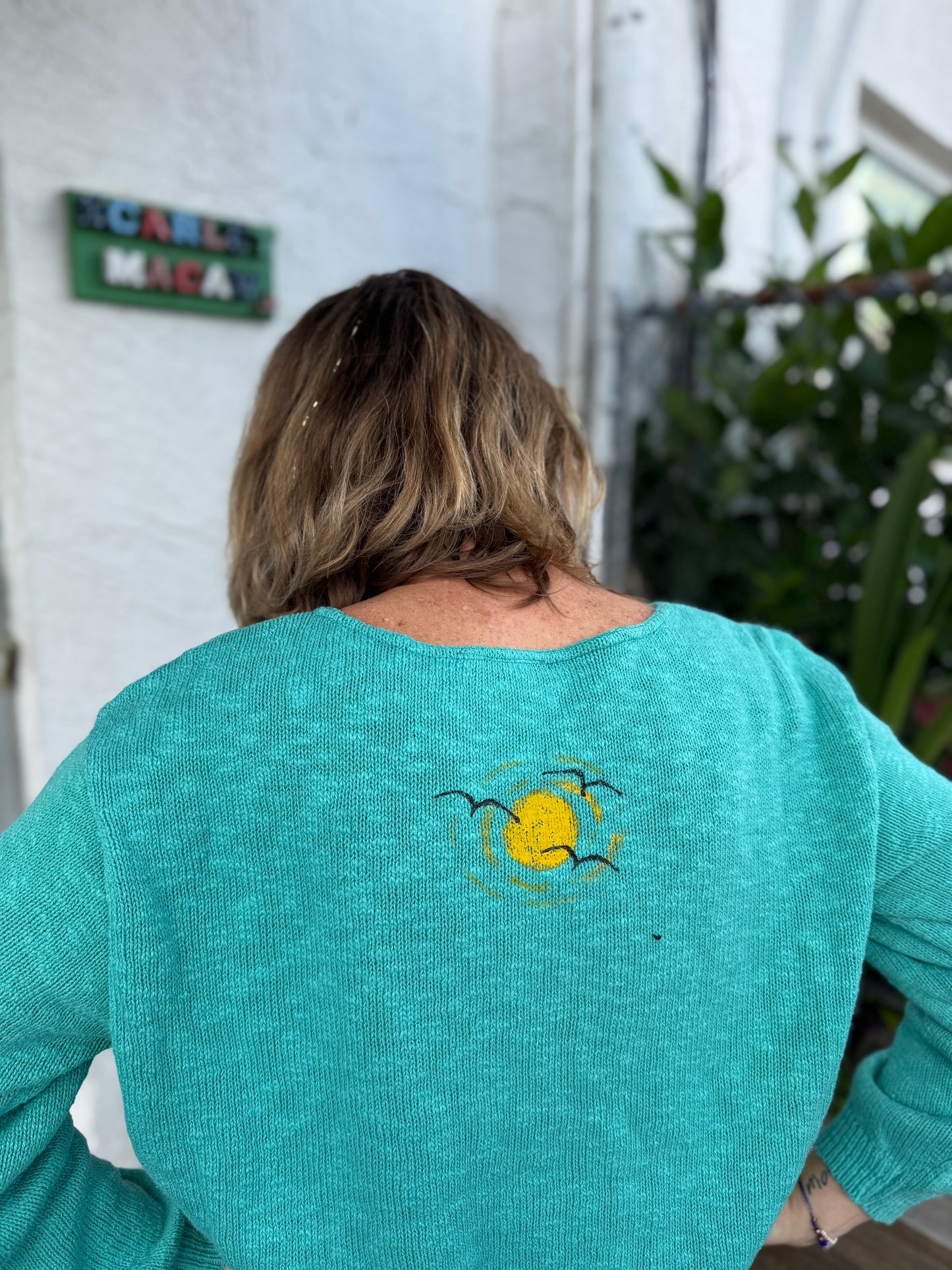 LisaLou Painted Pelican Sweater