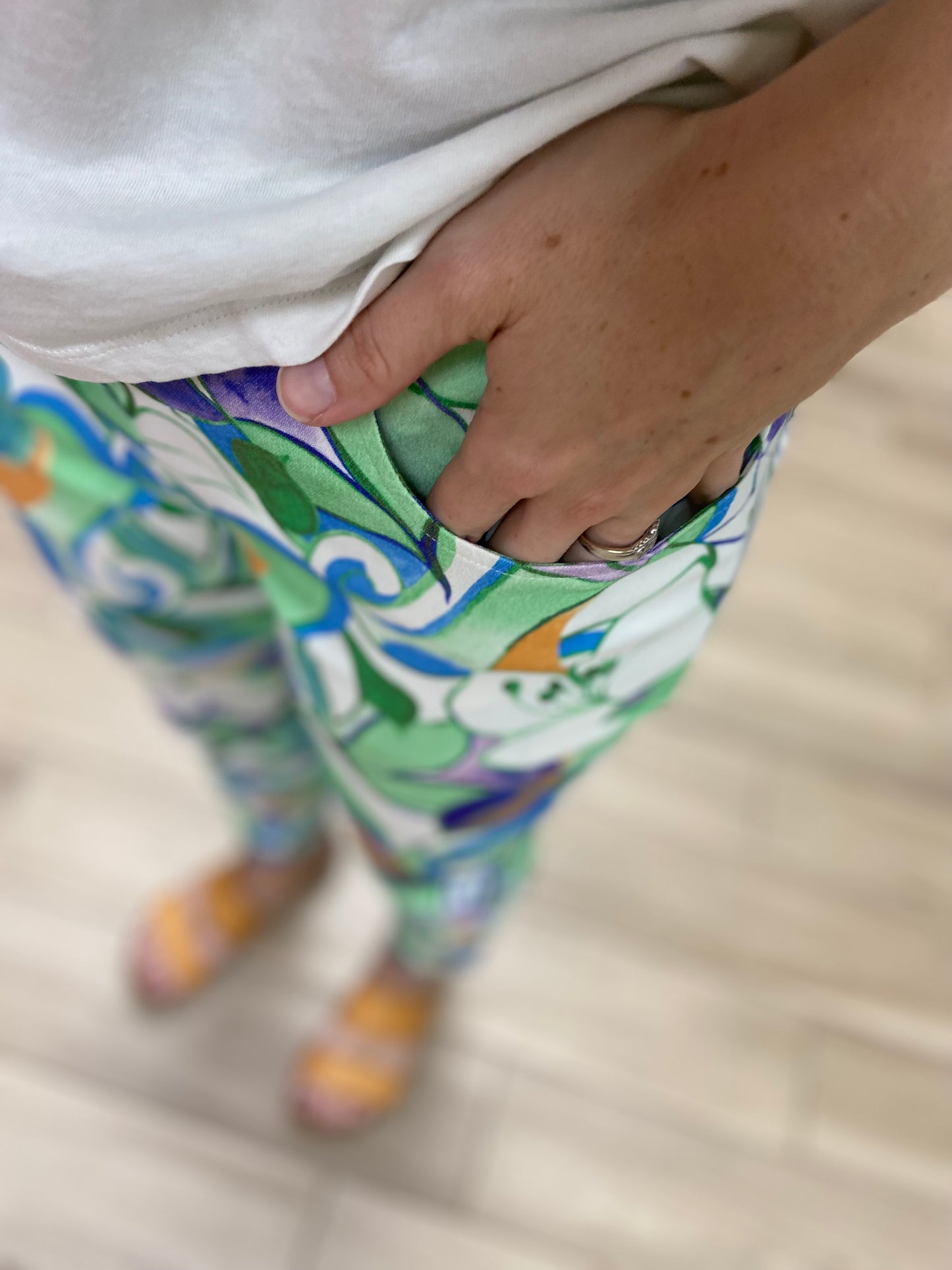 GG Jeans 98009 Print Stretch Pant