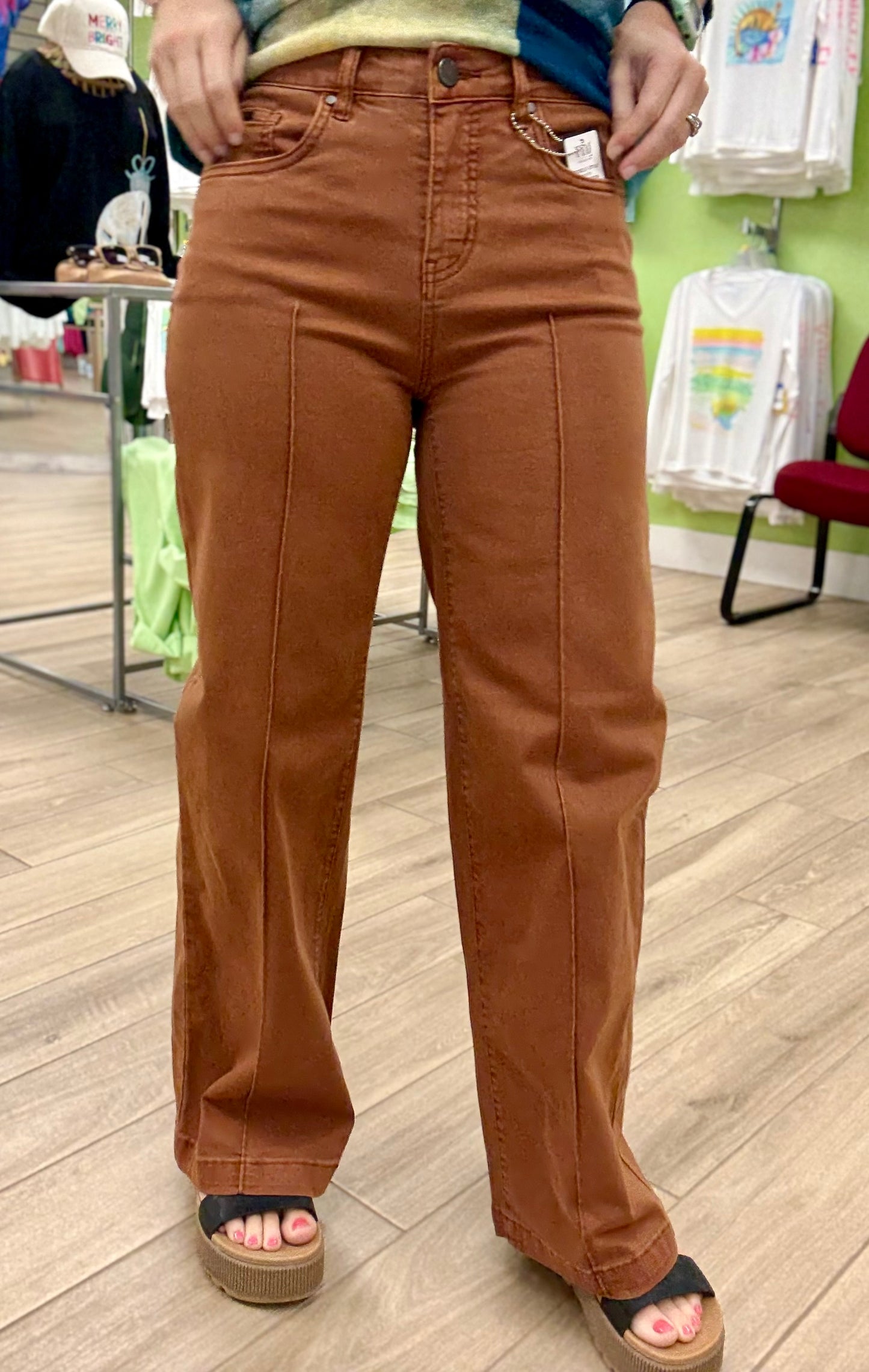 FDJ 2447511 Bronze Wide Leg Jean