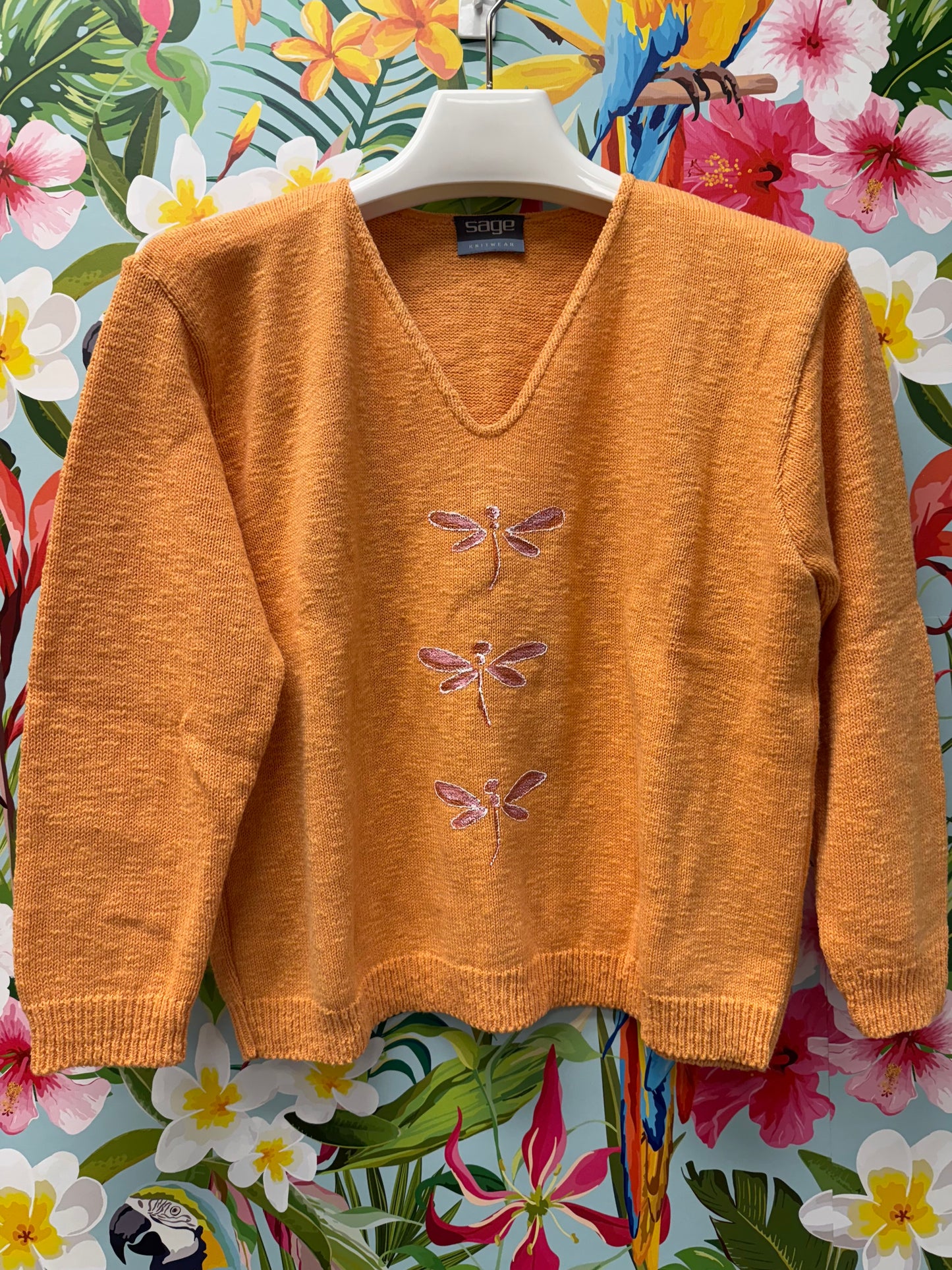 LisaLou Dragonfly Trio Painted Sweater