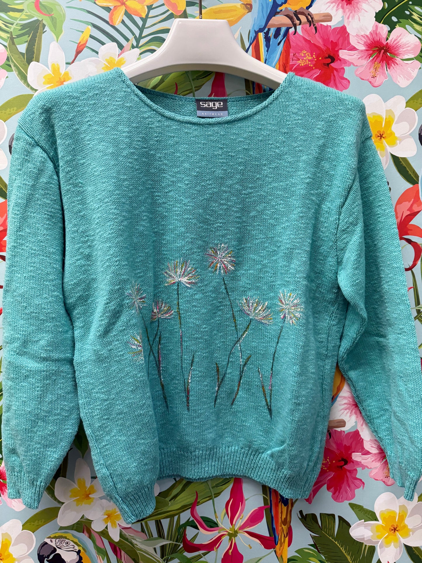 LisaLou Dandelions Painted Sweater