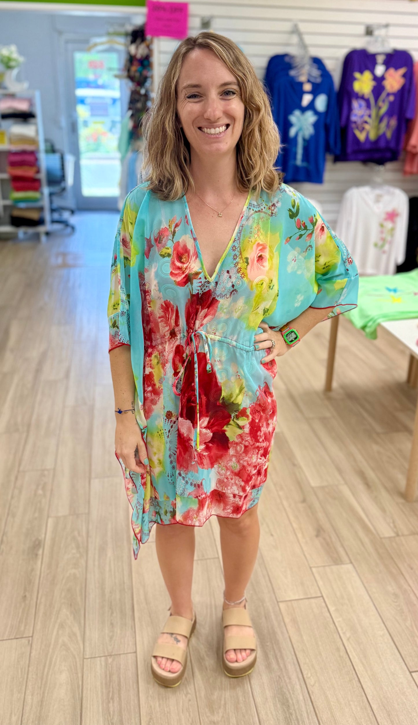 La Palapa 2010E Cinch Waist Swim Coverup