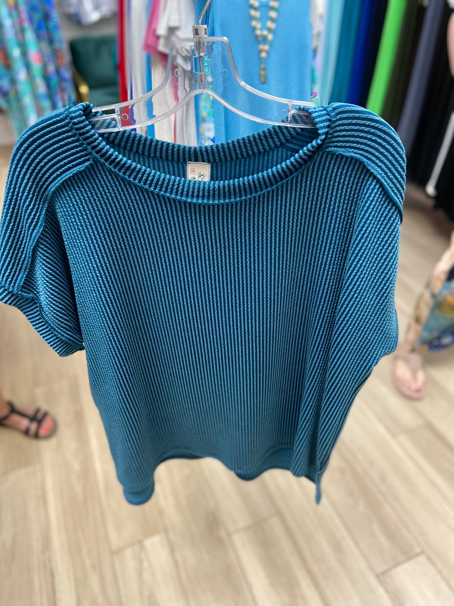 7th Ray T5160 Corded Dolman Top