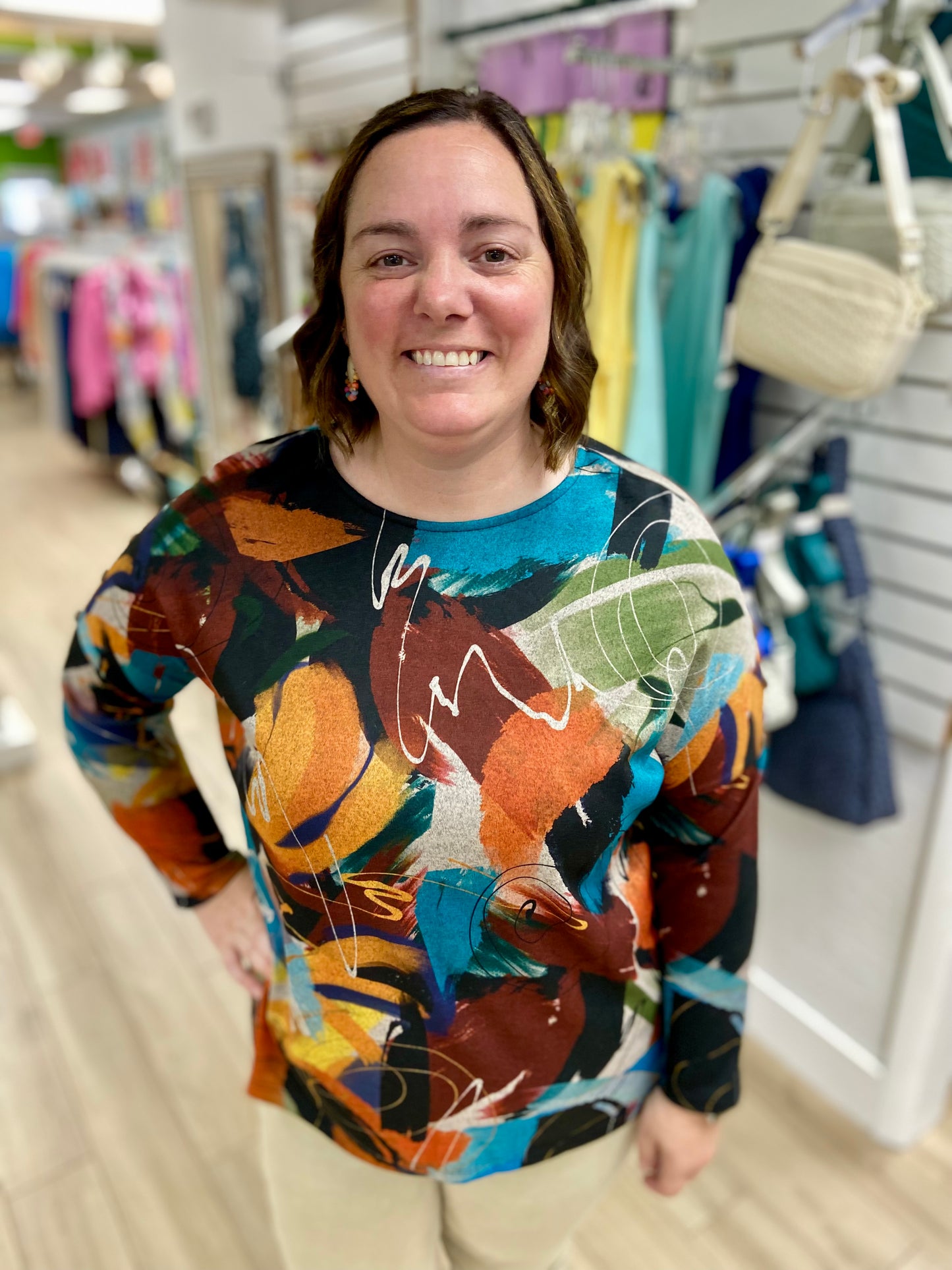 Jess & Jane FB9 Cozy Drop Shoulder Top