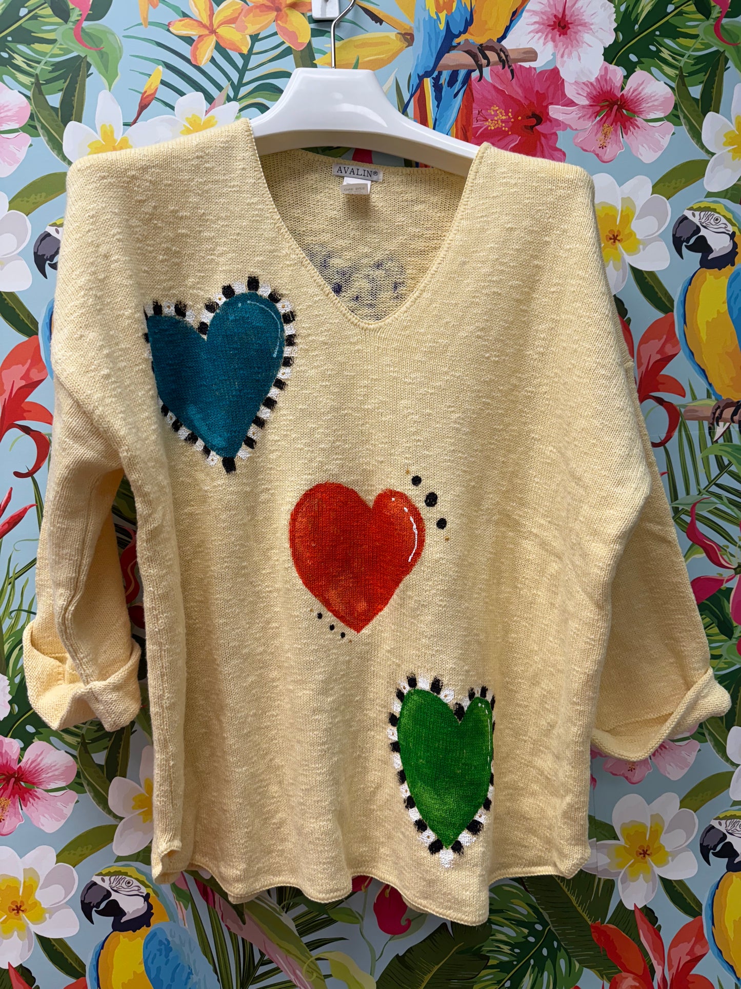 MoMo Sweater - Happy Hearts
