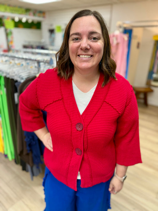 Focus C686 Red Waffle Jacket