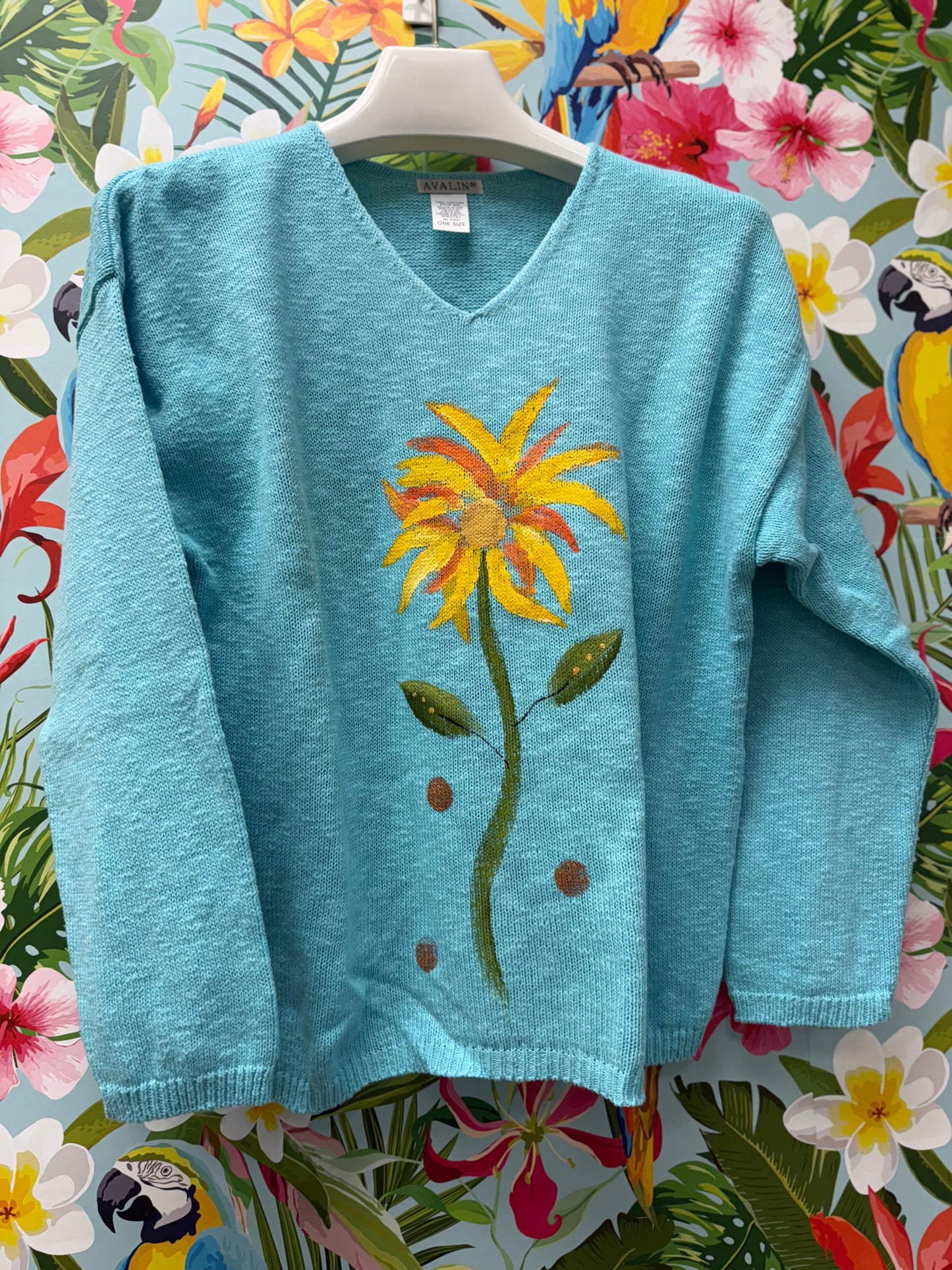 Peg Painted Sunflower Sweater