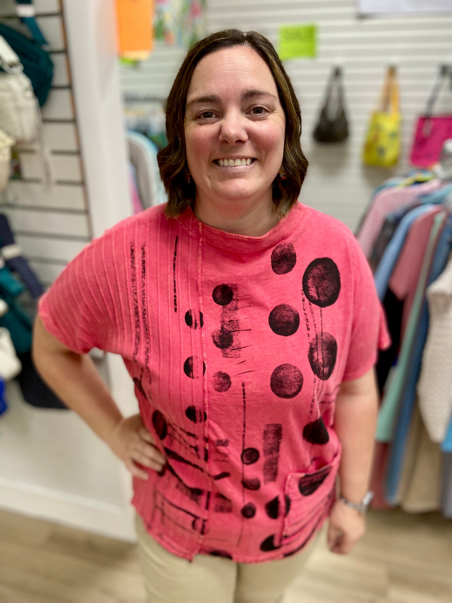 Jess & Jane M117 Boxy Pocket Top