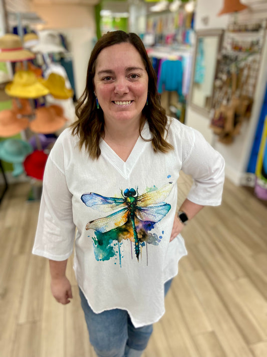 Cottonseed 138 Print Top