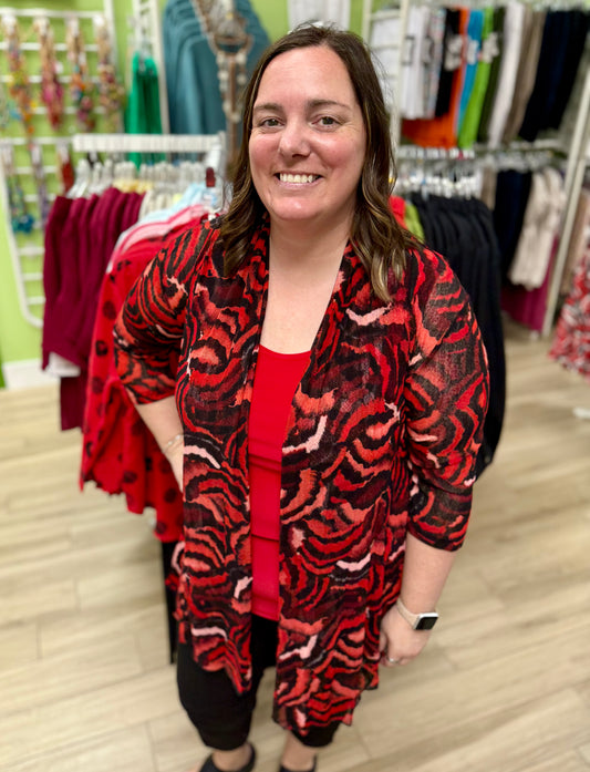 Creation A303 Mesh Cardigan