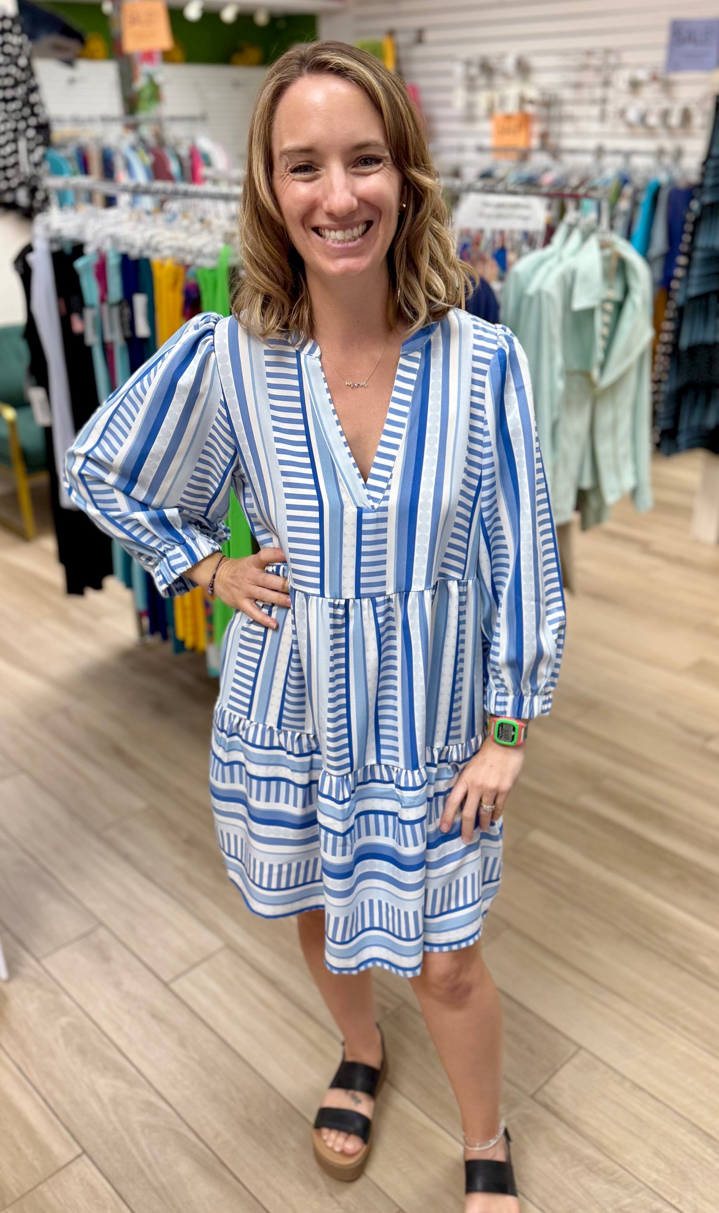 Mary Square Cooper Dress