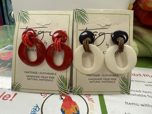 Tagua Wanda Earring