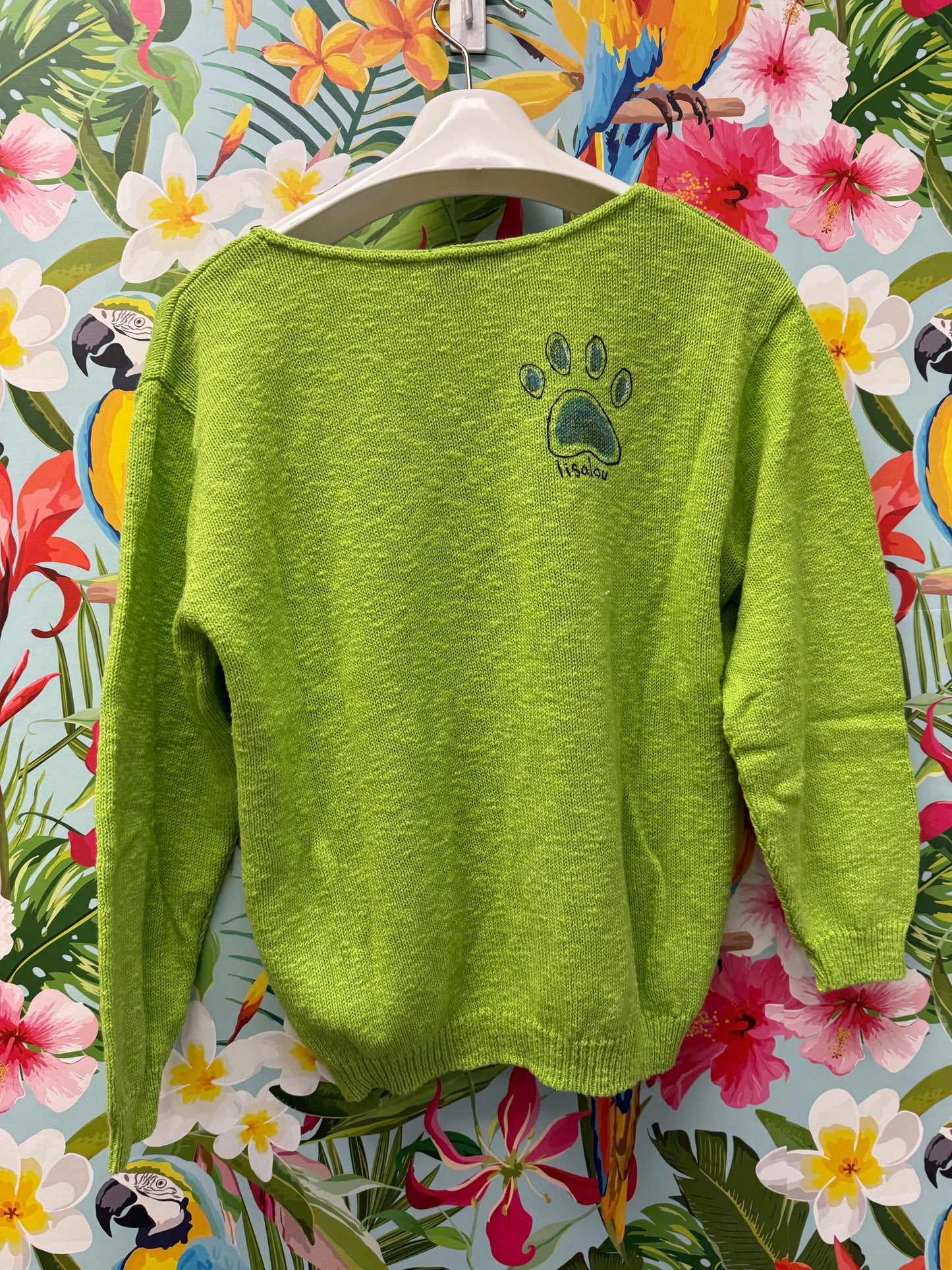 LisaLou Painted Cardinal Dog Sweater