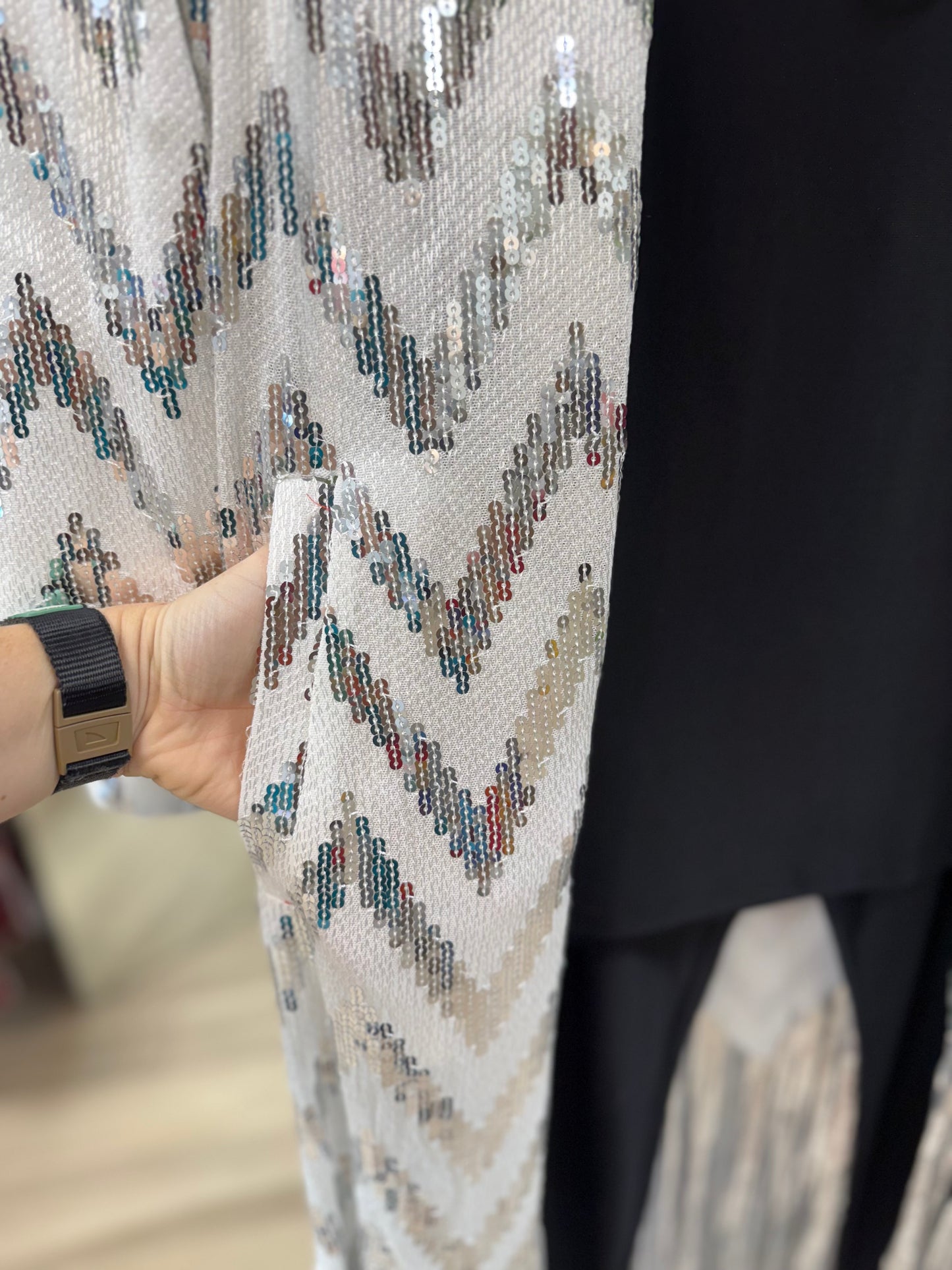 Aris A PJ25003L Silver Chevron Duster