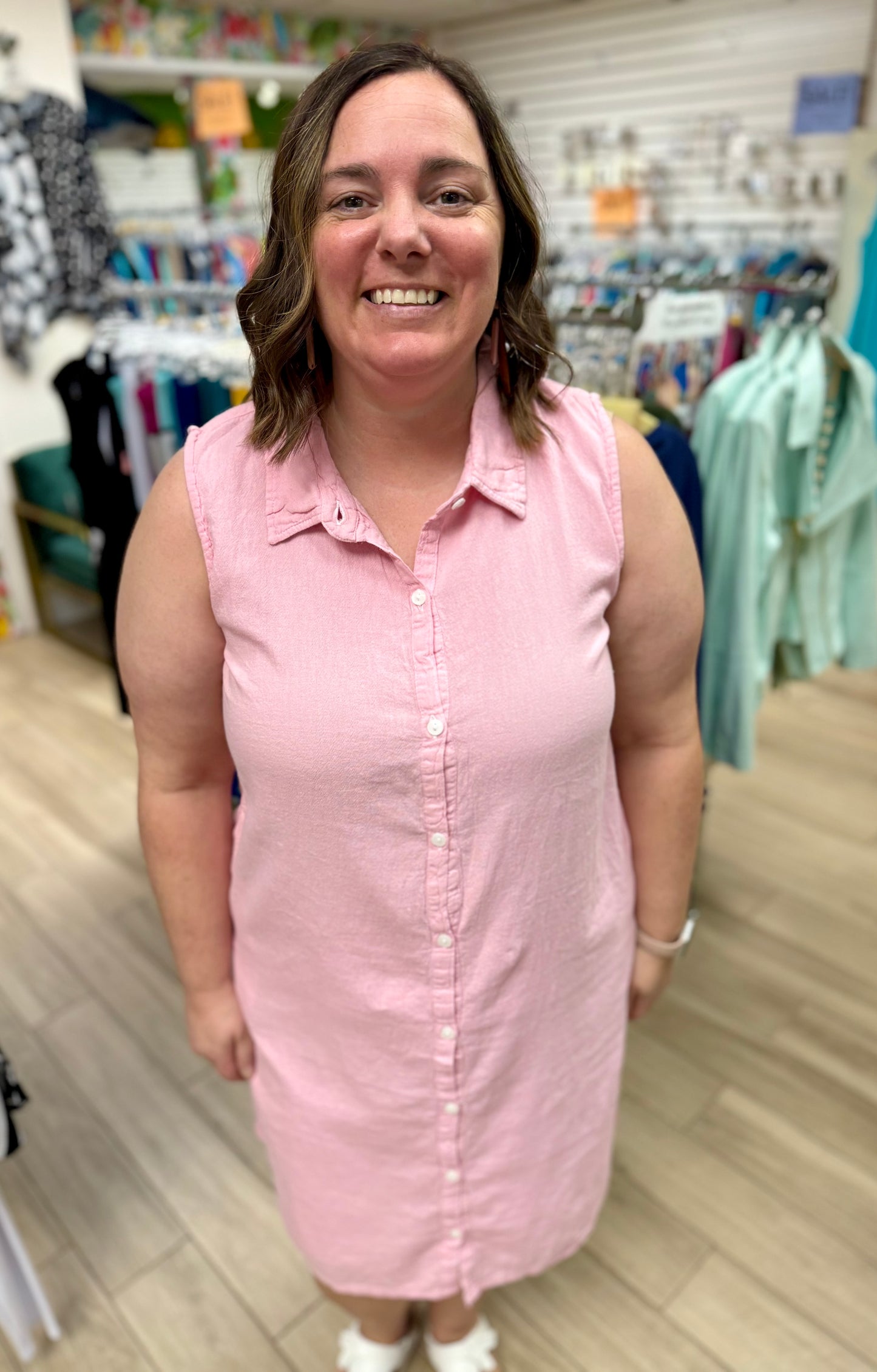 Maya Jones 1623 Button Down Dress