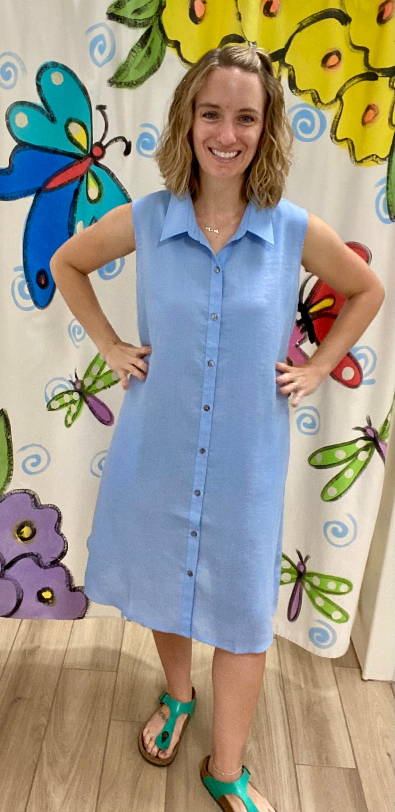 Fridaze AAD407 Simone Linen Dress