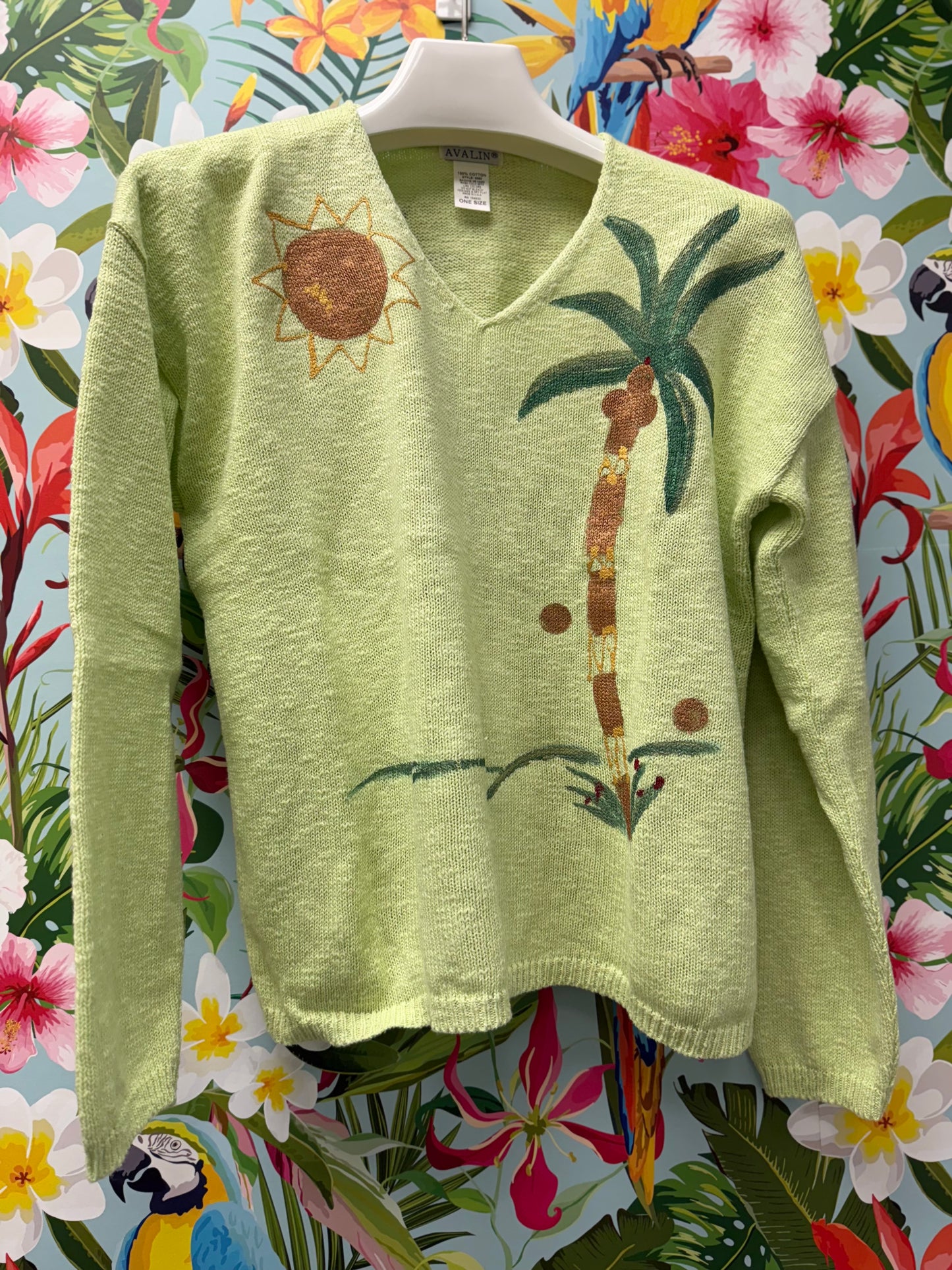 Peg Painted Solo Side Palm Sweater
