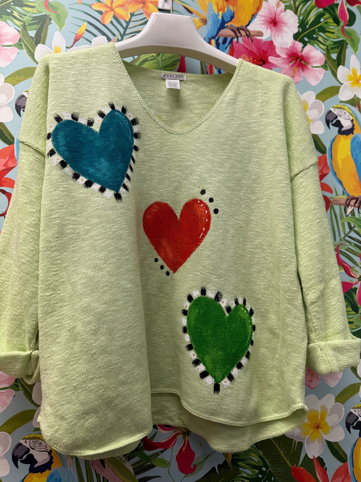 MoMo Sweater - Happy Hearts