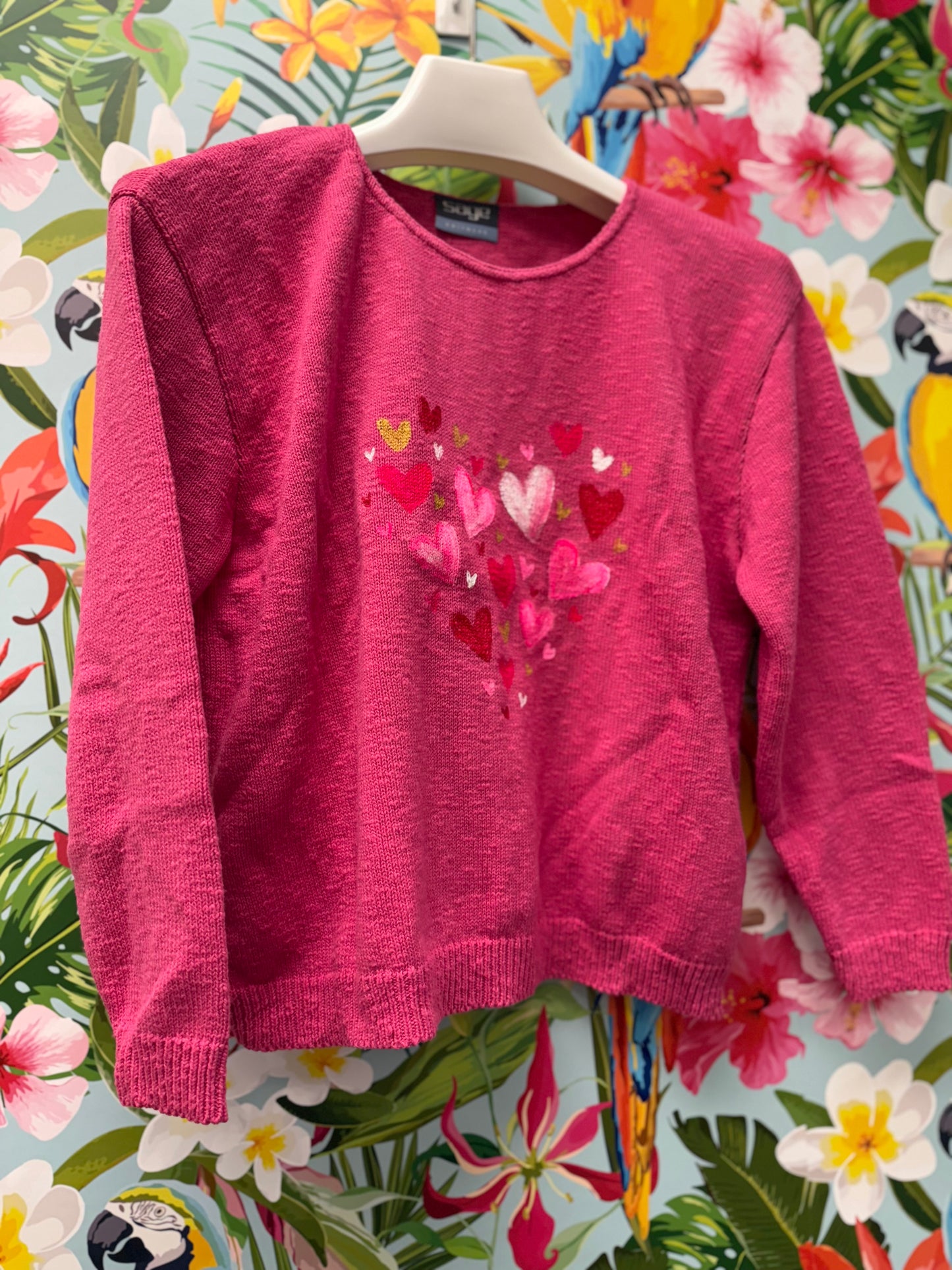 LisaLou Painted Hearts Sweater